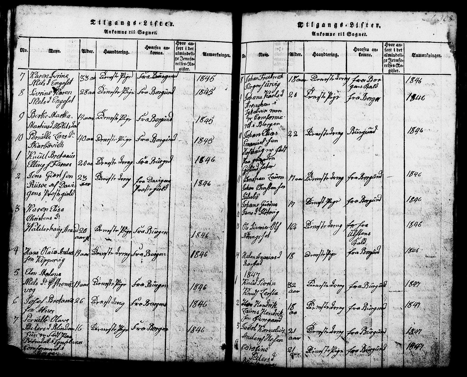 Ministerialprotokoller, klokkerbøker og fødselsregistre - Møre og Romsdal, SAT/A-1454/537/L0520: Parish register (copy) no. 537C01, 1819-1868, p. 308