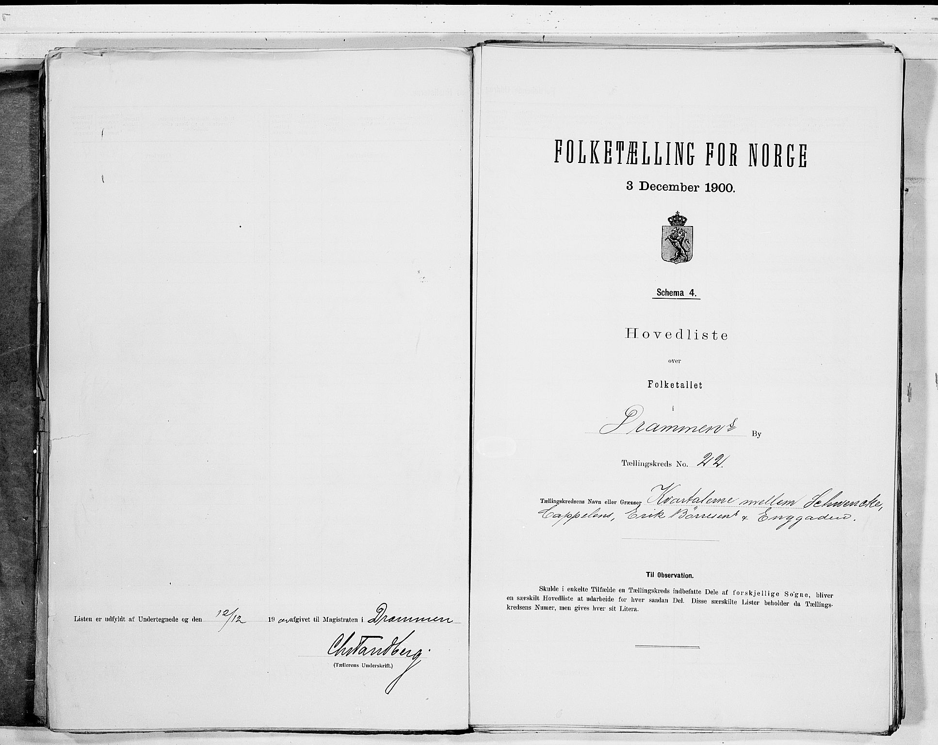 RA, 1900 census for Drammen, 1900, p. 49