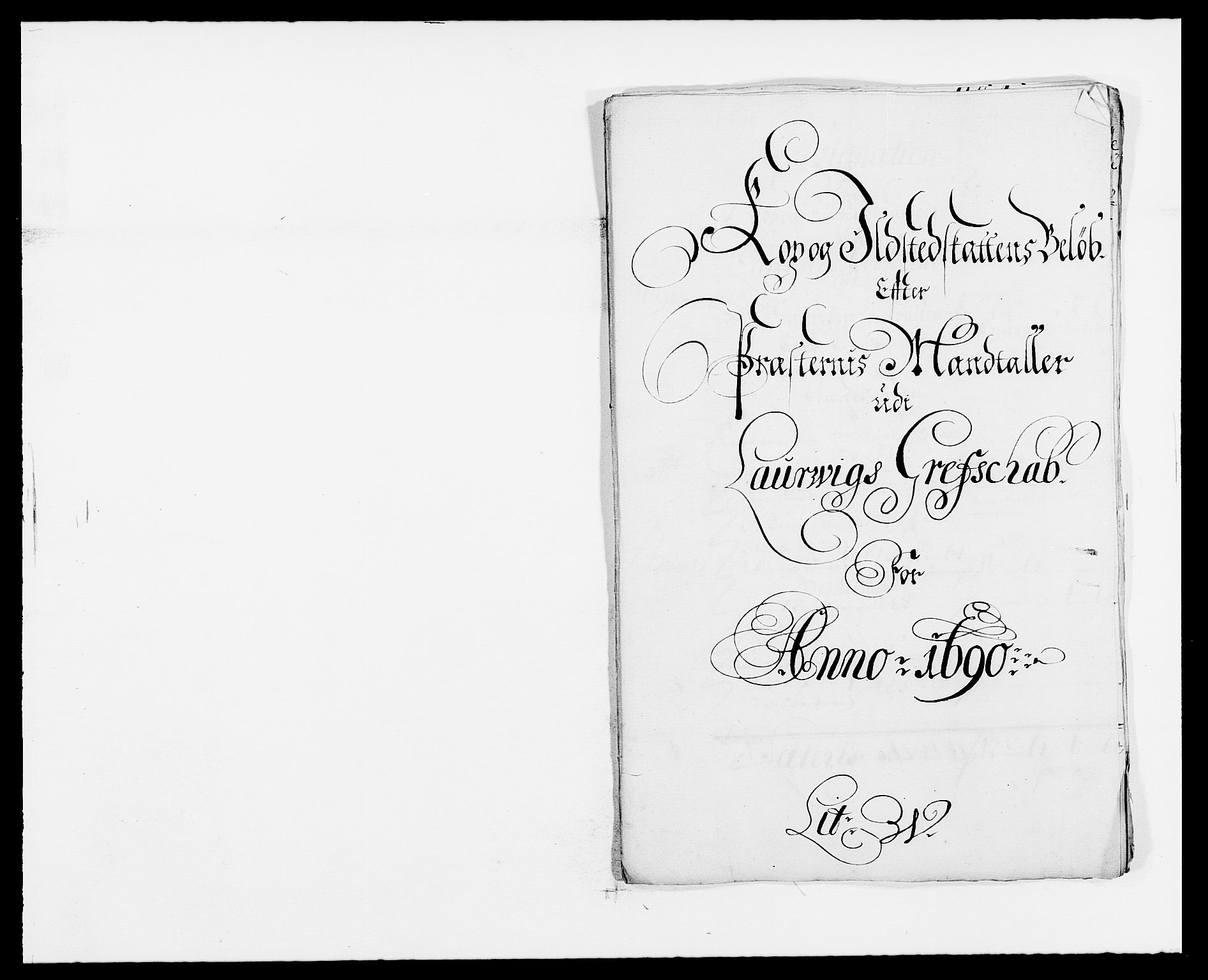 Rentekammeret inntil 1814, Reviderte regnskaper, Fogderegnskap, RA/EA-4092/R33/L1972: Fogderegnskap Larvik grevskap, 1690-1691, p. 200