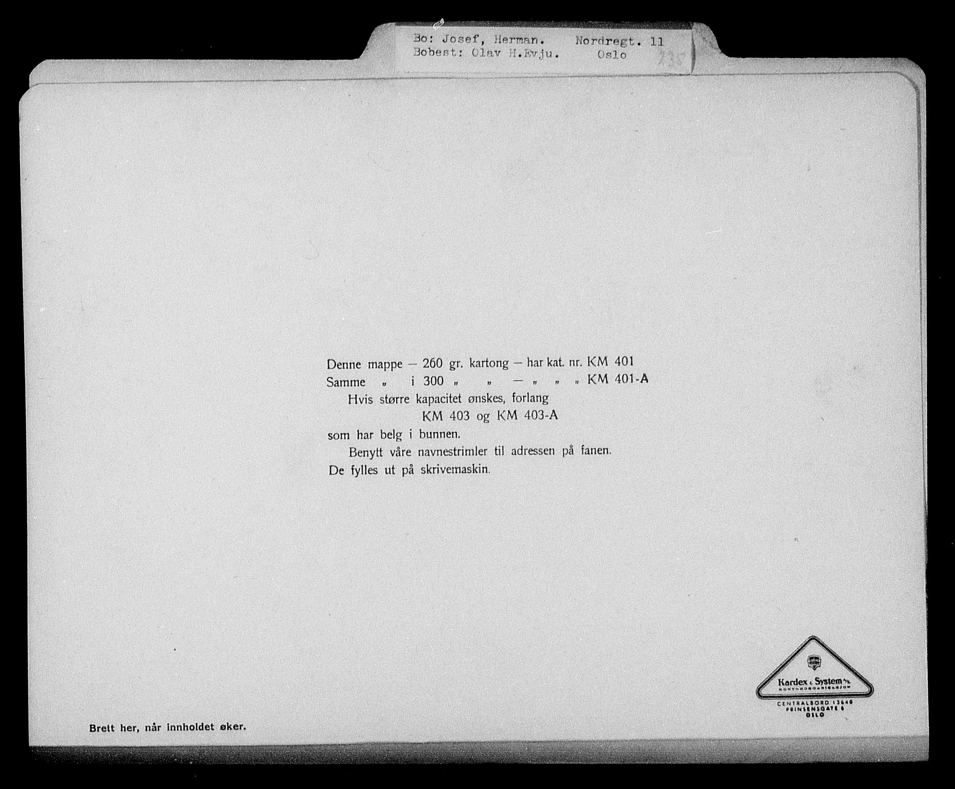 Justisdepartementet, Tilbakeføringskontoret for inndratte formuer, AV/RA-S-1564/H/Hc/Hcc/L0948: --, 1945-1947, p. 264