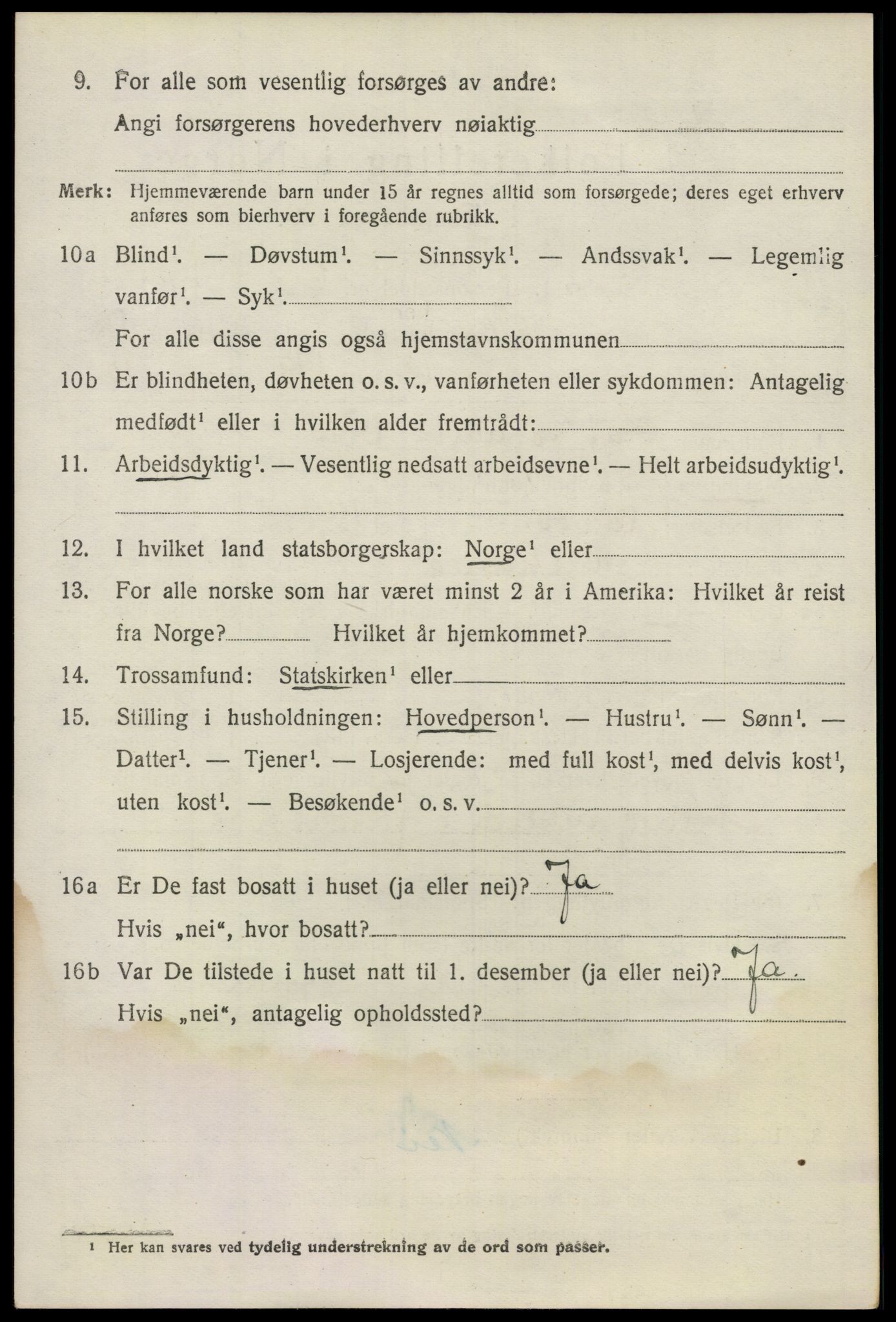 SAO, 1920 census for Nes, 1920, p. 18237