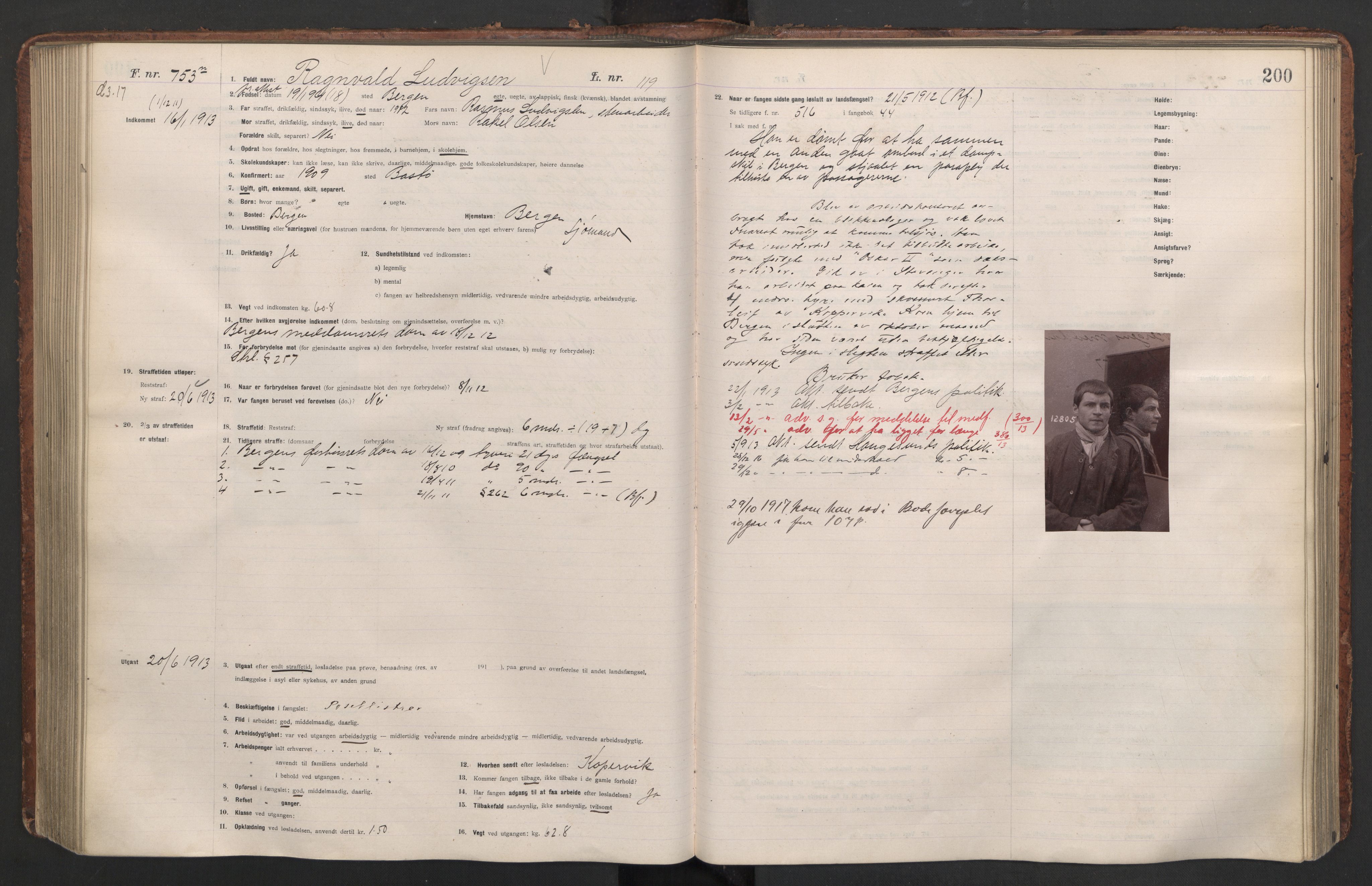 Botsfengslet, AV/RA-S-1539/D/Db/Dbb/L0045: 554n - 890n, 1912-1913, p. 200