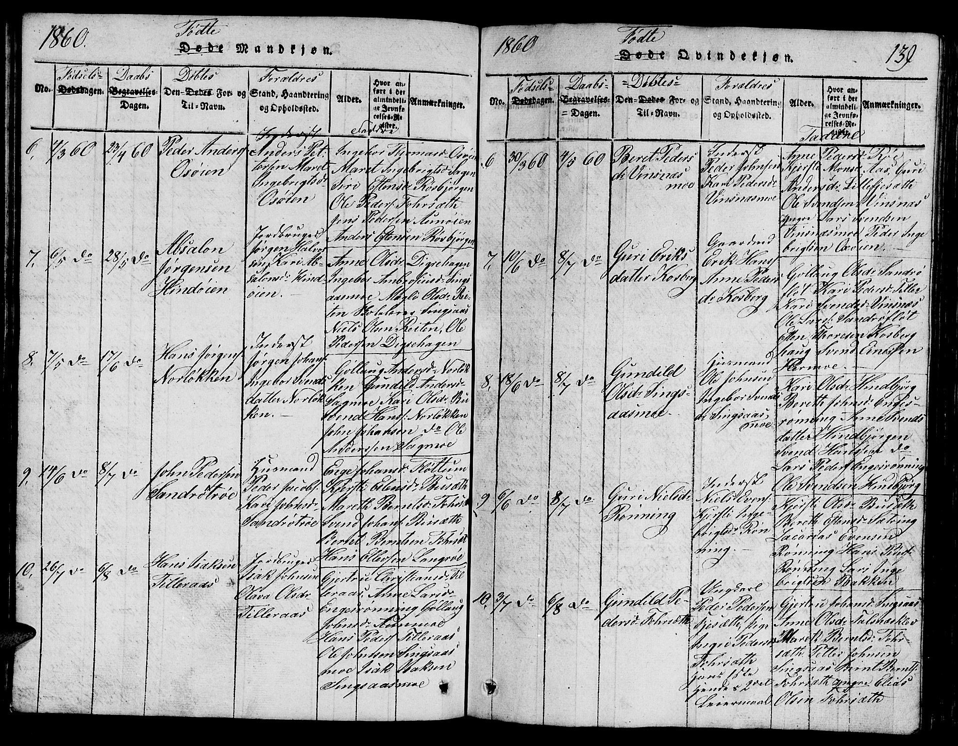 Ministerialprotokoller, klokkerbøker og fødselsregistre - Sør-Trøndelag, AV/SAT-A-1456/688/L1026: Parish register (copy) no. 688C01, 1817-1860, p. 139