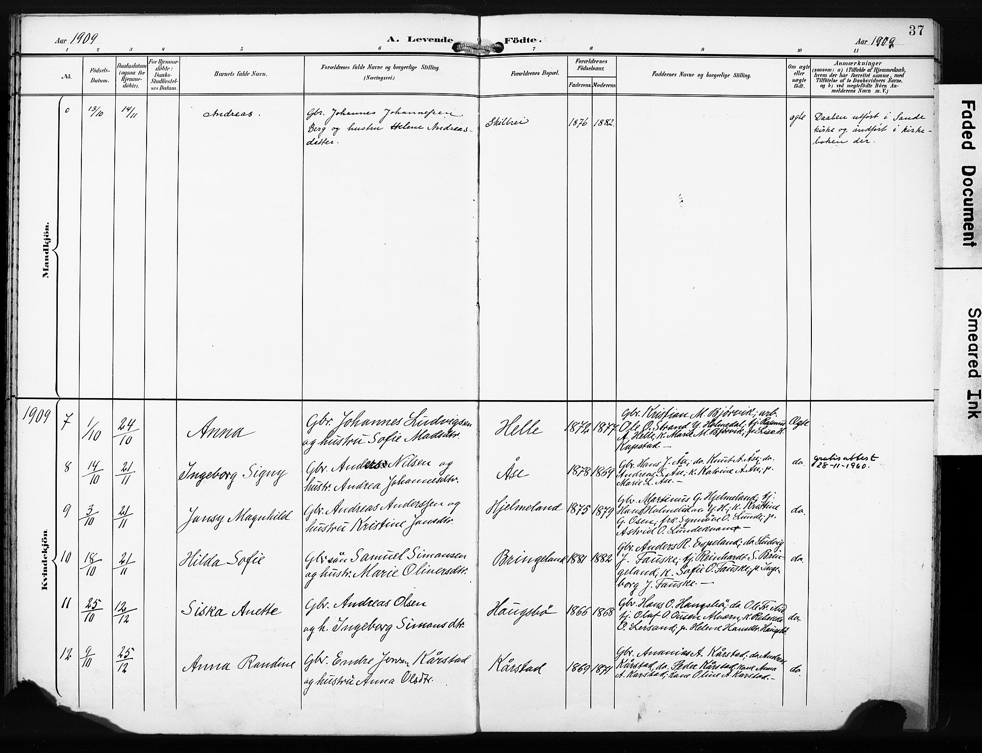 Gaular sokneprestembete, AV/SAB-A-80001/H/Haa: Parish register (official) no. C 2, 1898-1910, p. 37