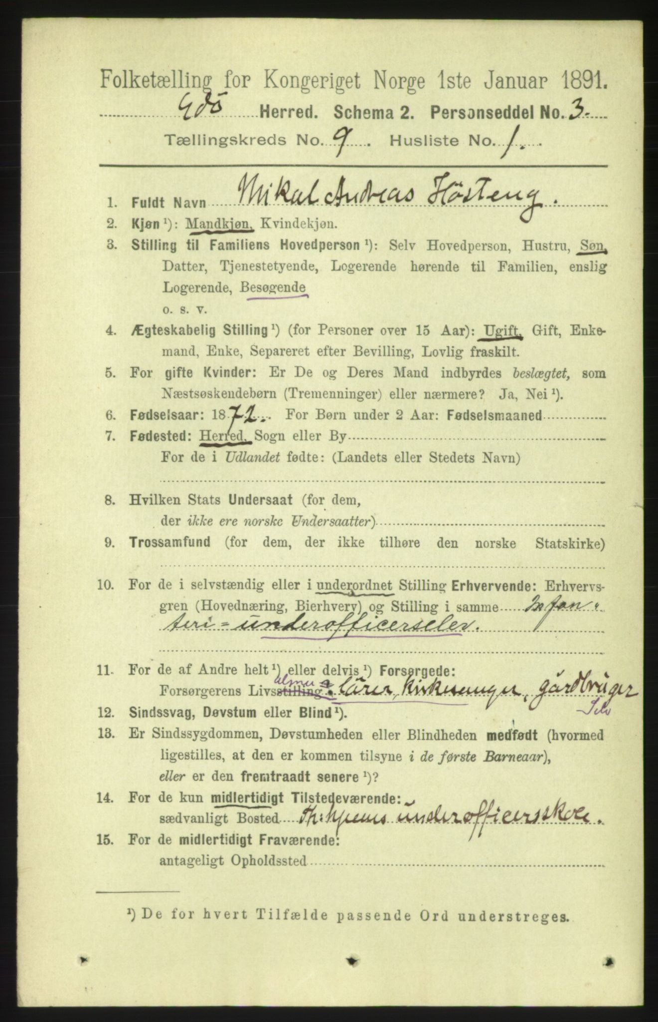 RA, 1891 census for 1573 Edøy, 1891, p. 2316