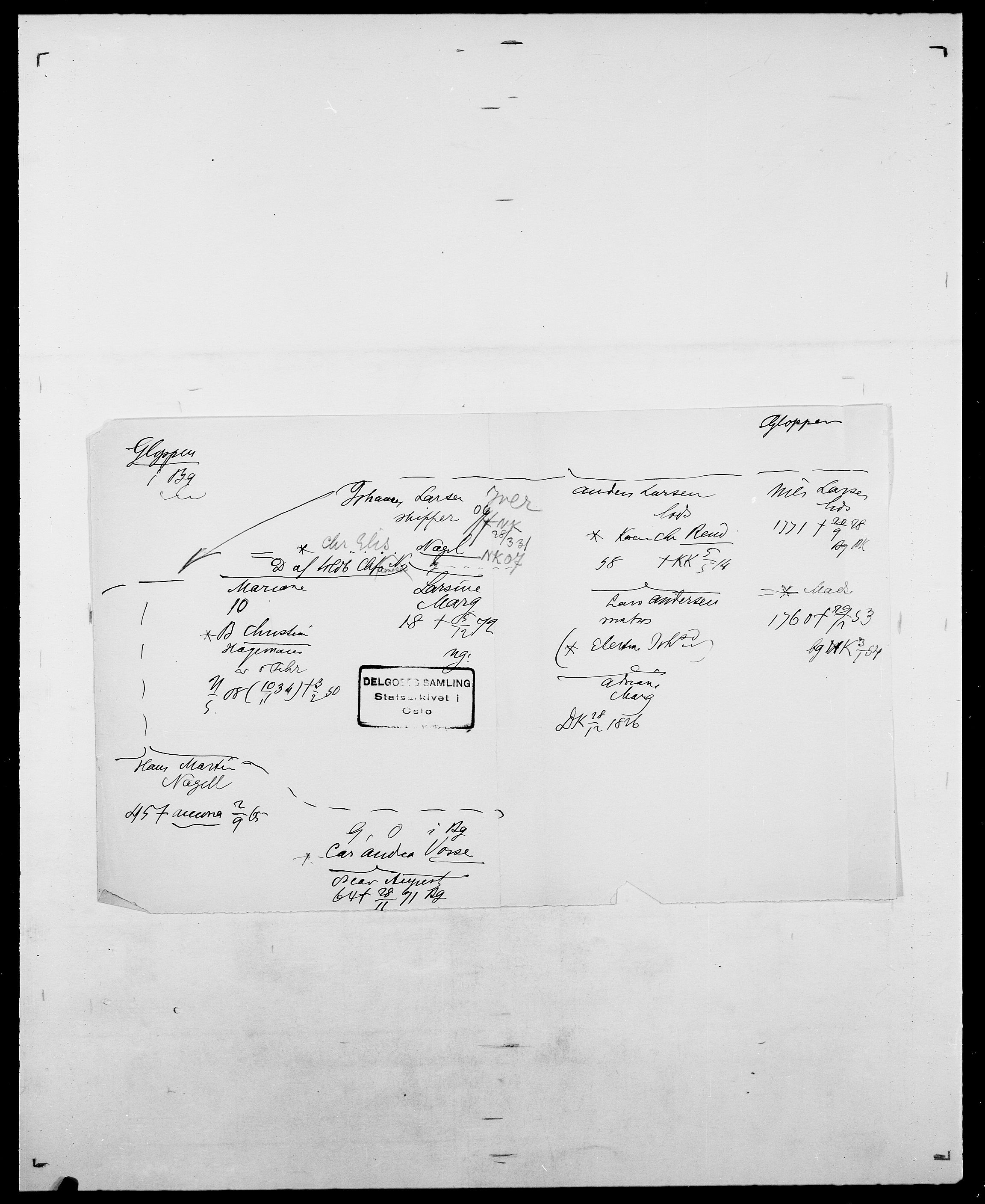 Delgobe, Charles Antoine - samling, AV/SAO-PAO-0038/D/Da/L0014: Giebdhausen - Grip, p. 330