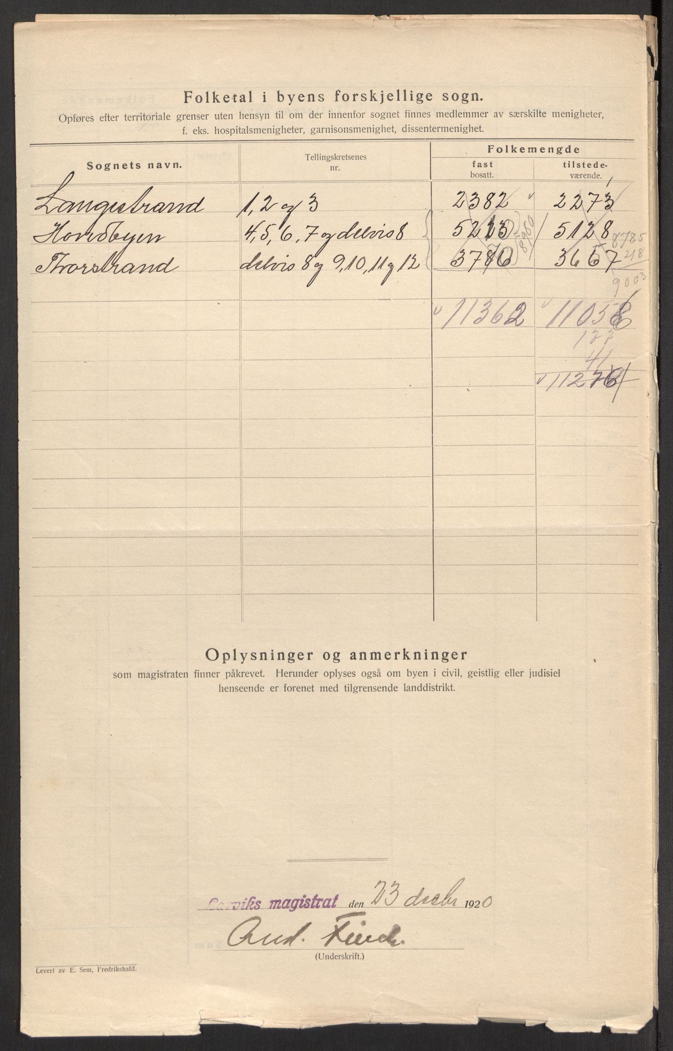 SAKO, 1920 census for Larvik, 1920, p. 4