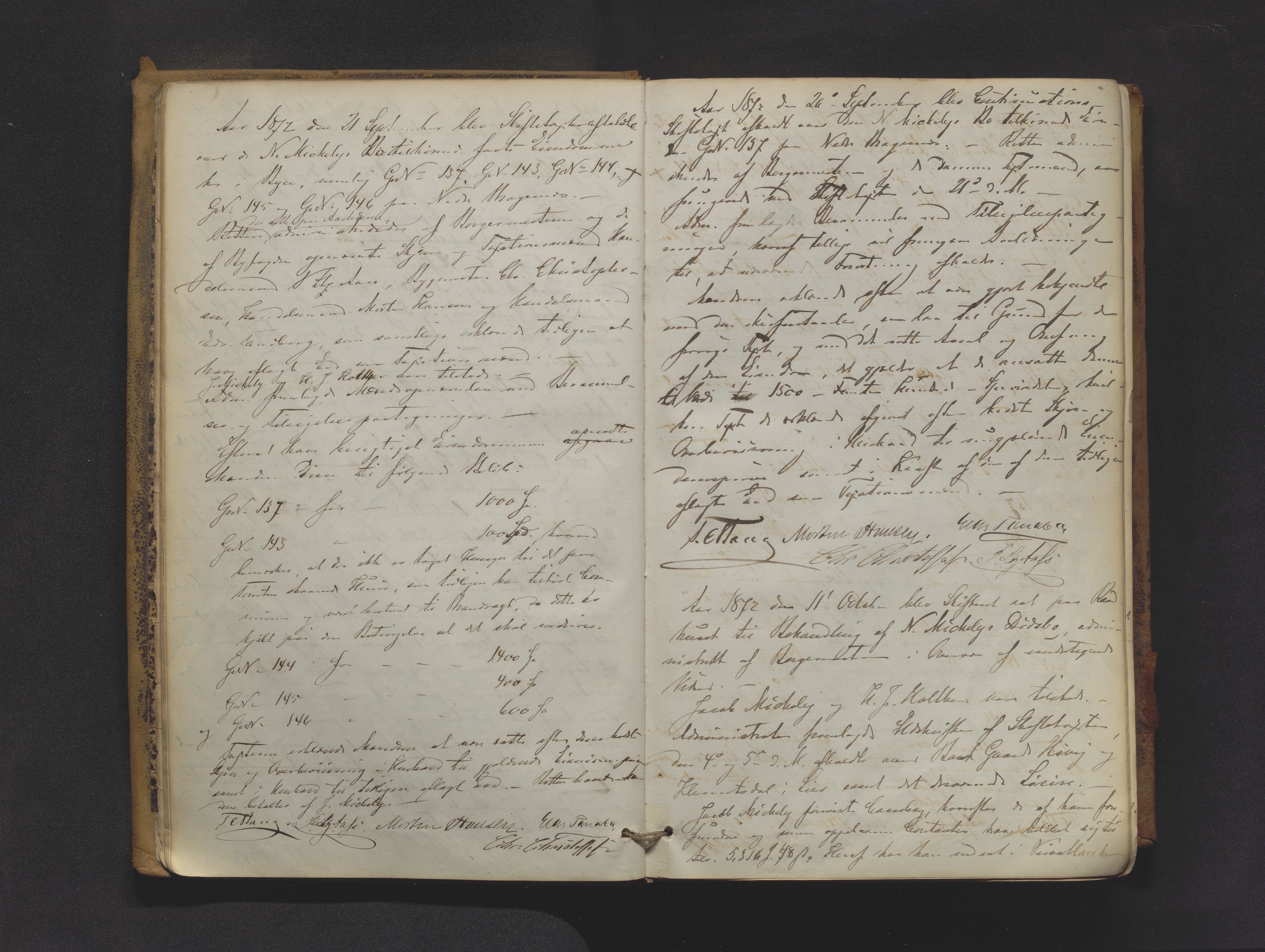 Drammen byfogd, AV/SAKO-A-222/H/Hb/Hbc/L0012: Skifteforhandlingsprotokoll. - Drammen., 1867-1880, p. 12