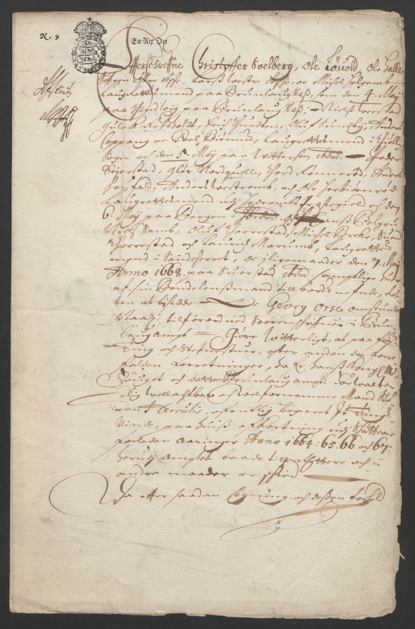 Rentekammeret inntil 1814, Reviderte regnskaper, Fogderegnskap, AV/RA-EA-4092/R33/L1964: Fogderegnskap Larvik grevskap, 1665-1668, p. 103