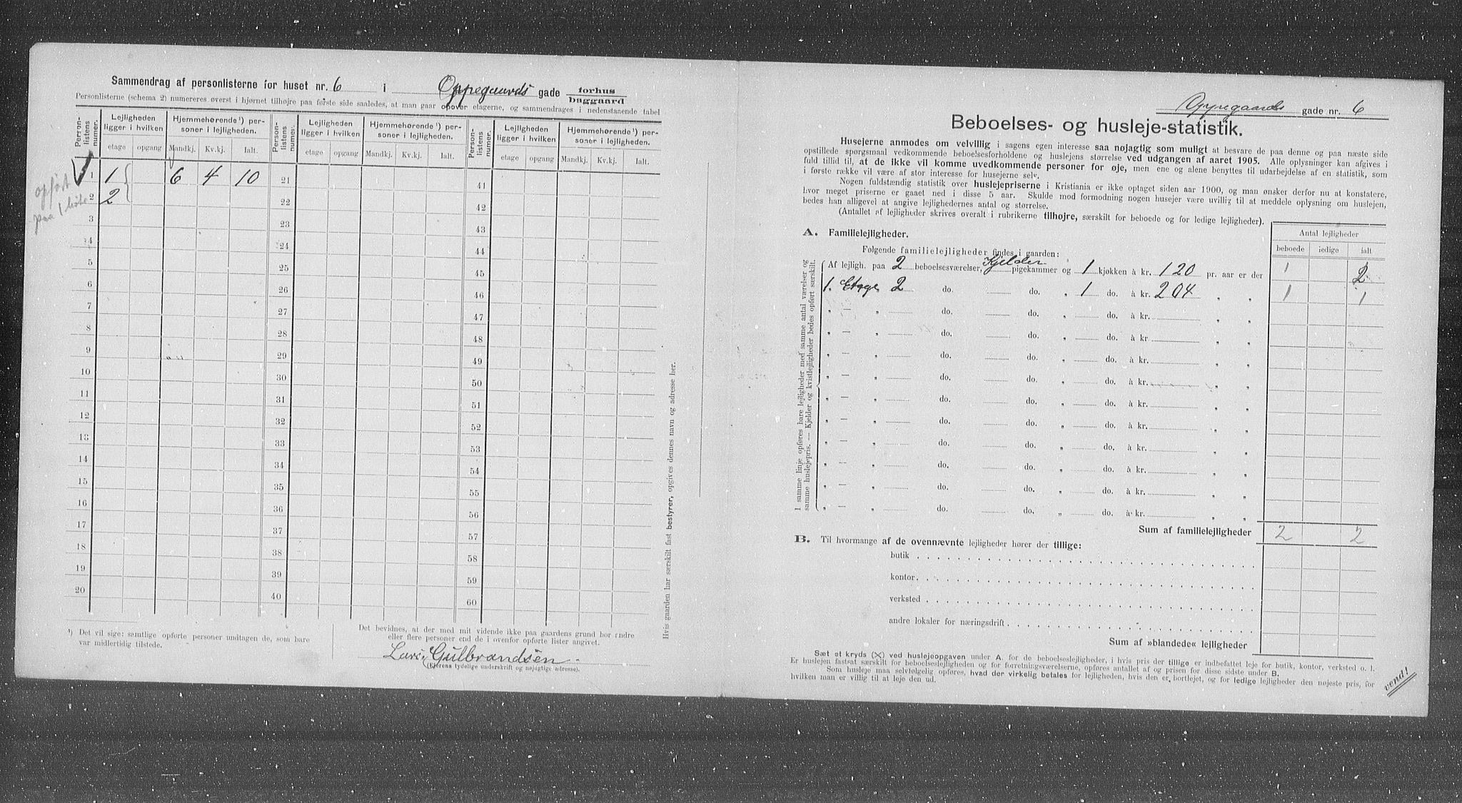 OBA, Municipal Census 1905 for Kristiania, 1905, p. 39904