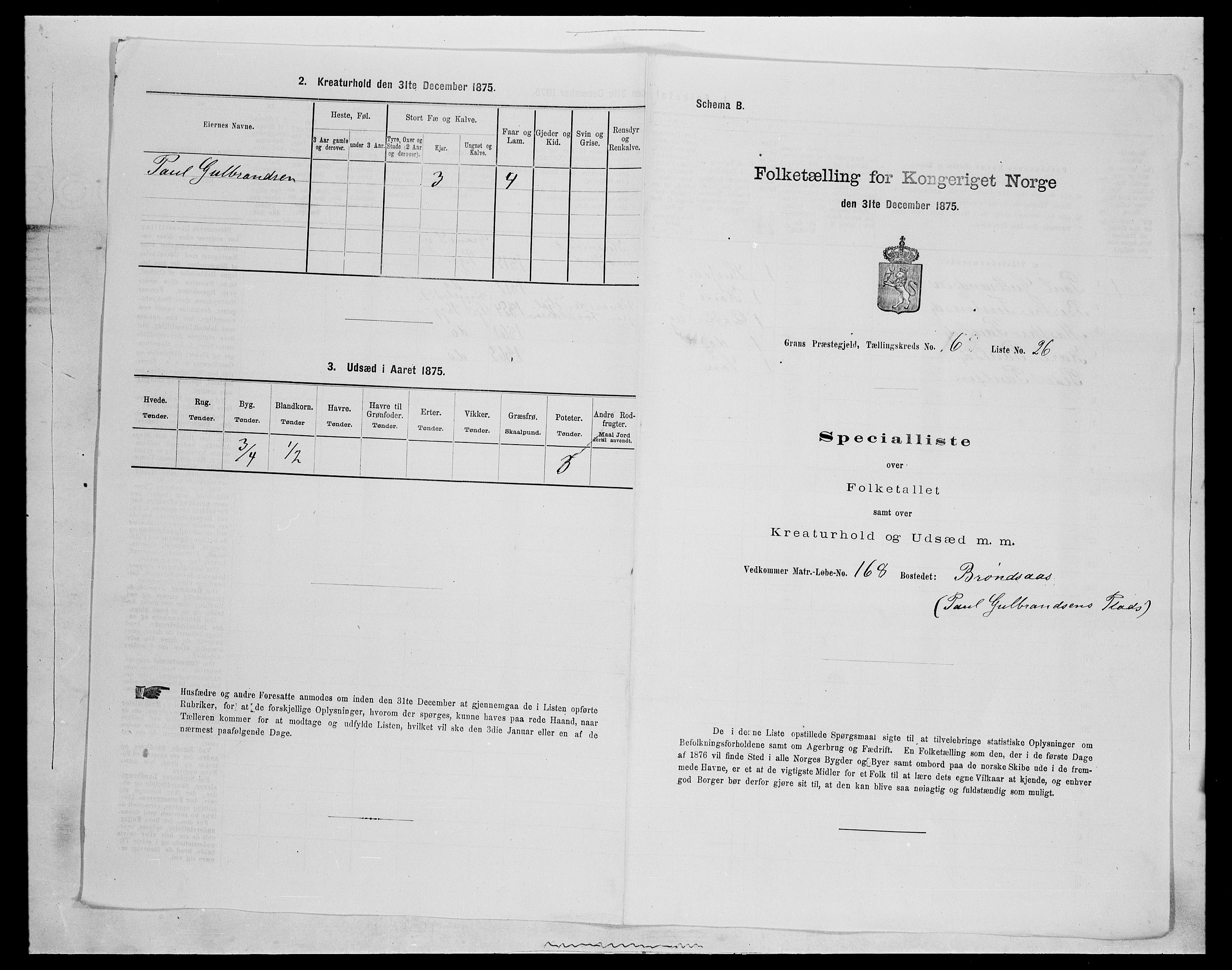 SAH, 1875 census for 0534P Gran, 1875, p. 1071