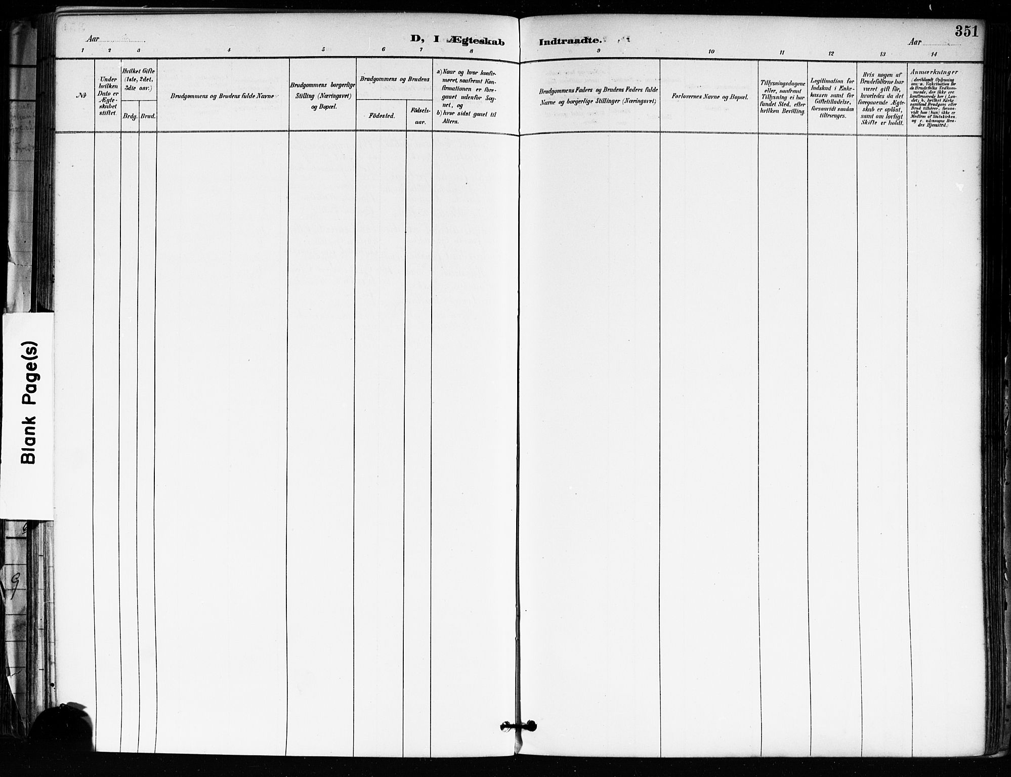 Tune prestekontor Kirkebøker, AV/SAO-A-2007/F/Fa/L0018: Parish register (official) no. 18, 1887-1898, p. 351