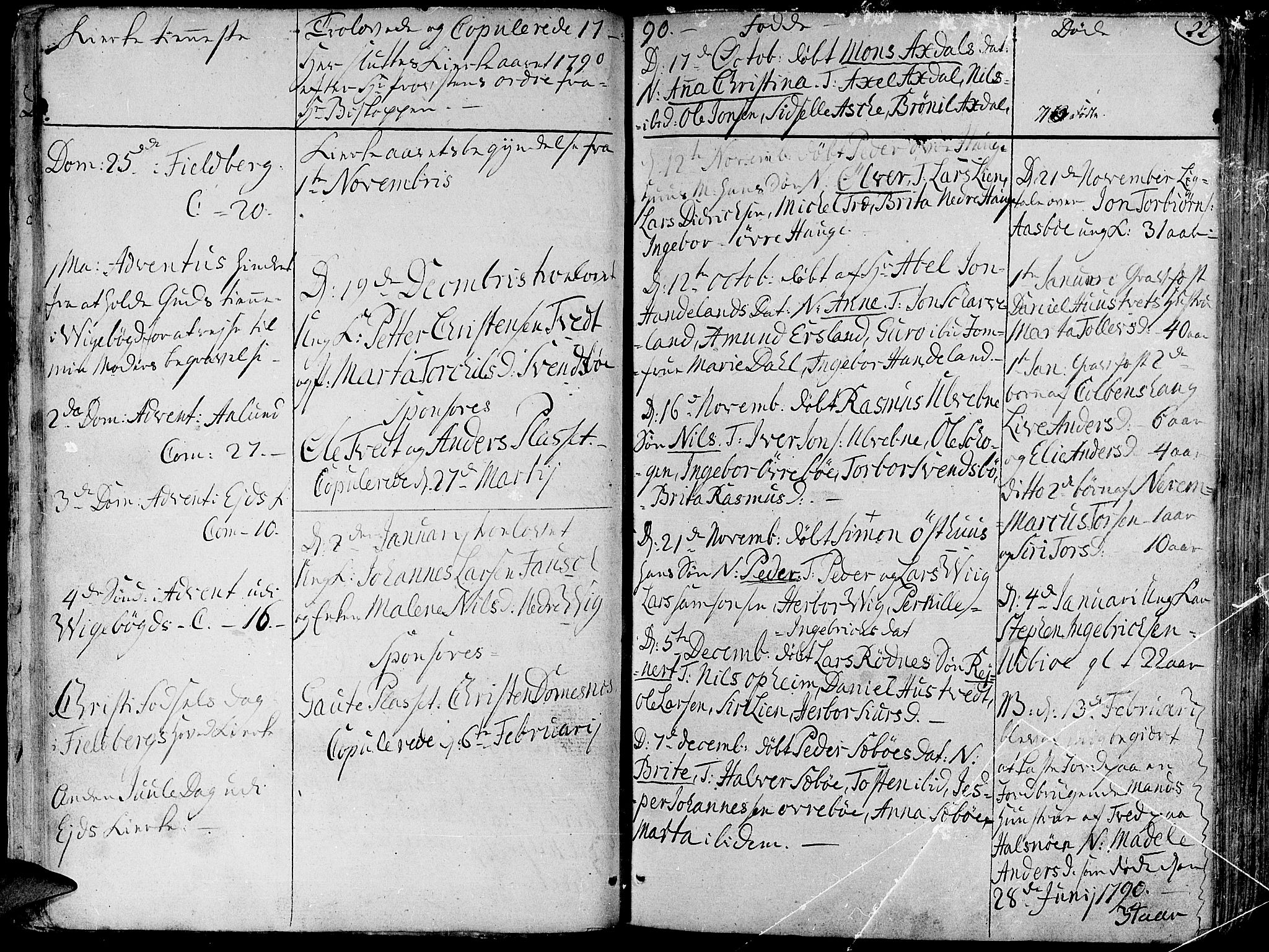 Fjelberg sokneprestembete, AV/SAB-A-75201/H/Haa: Parish register (official) no. A 3, 1788-1815, p. 22