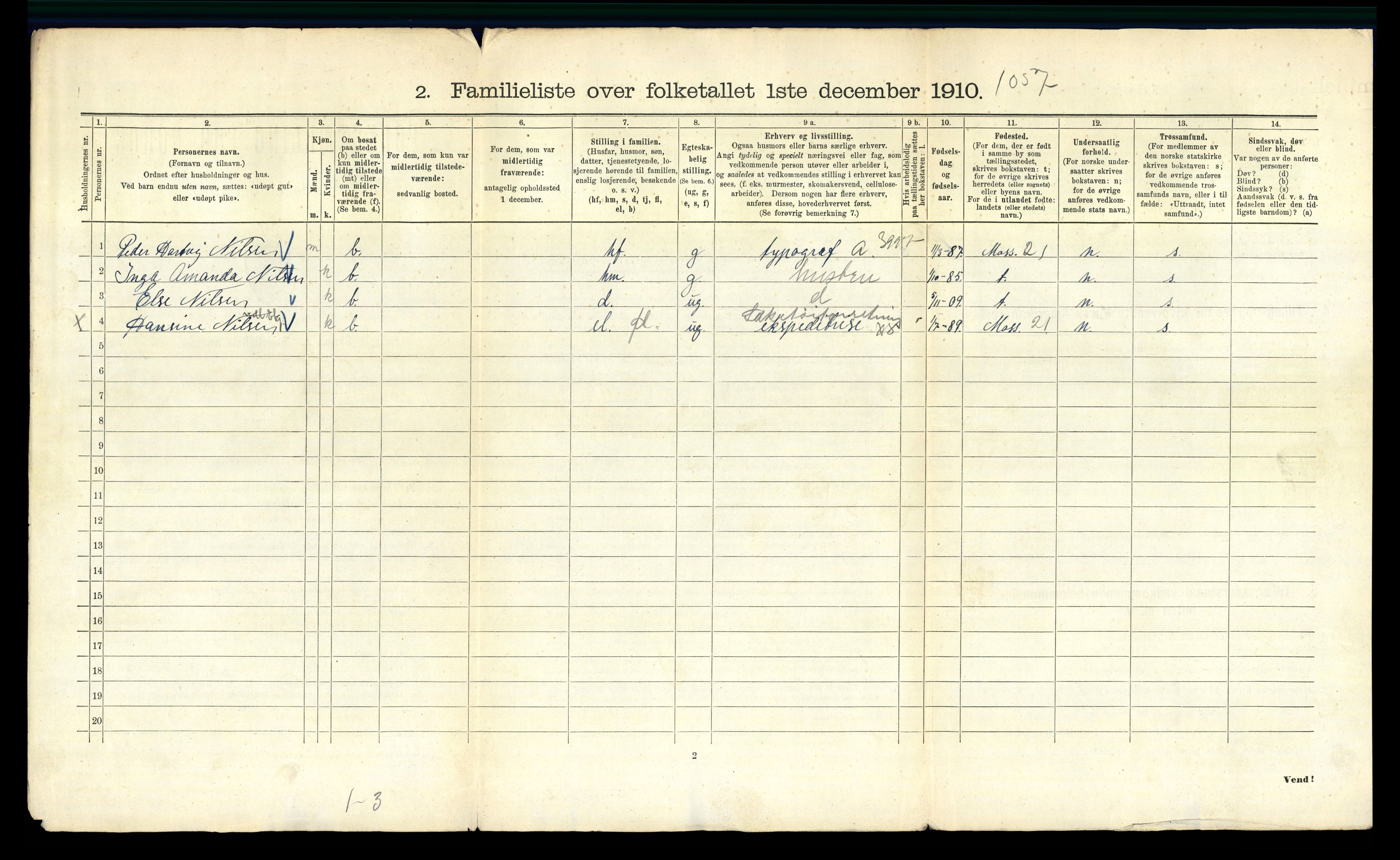 RA, 1910 census for Kristiania, 1910, p. 49226