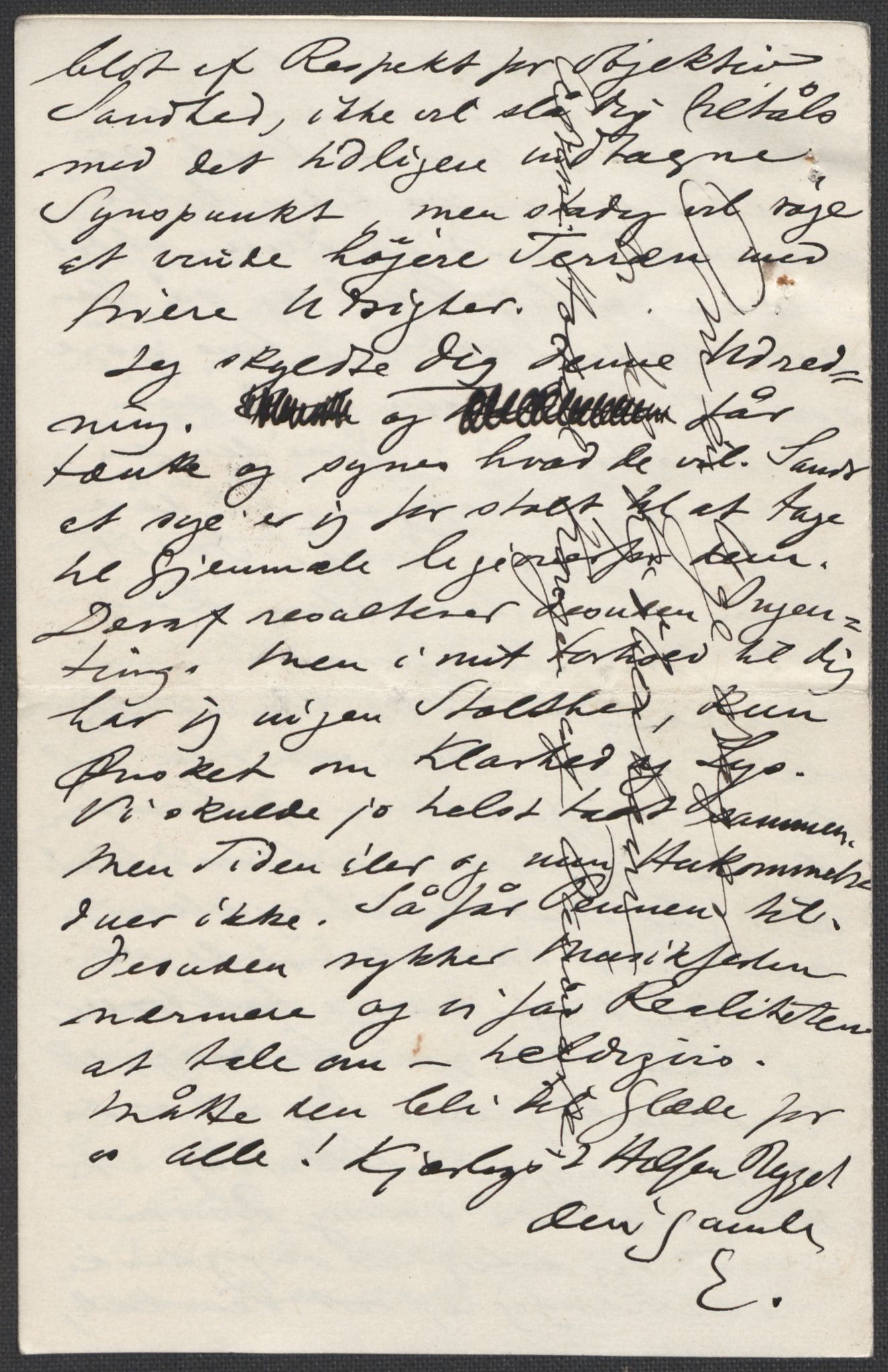 Beyer, Frants, AV/RA-PA-0132/F/L0001: Brev fra Edvard Grieg til Frantz Beyer og "En del optegnelser som kan tjene til kommentar til brevene" av Marie Beyer, 1872-1907, p. 526