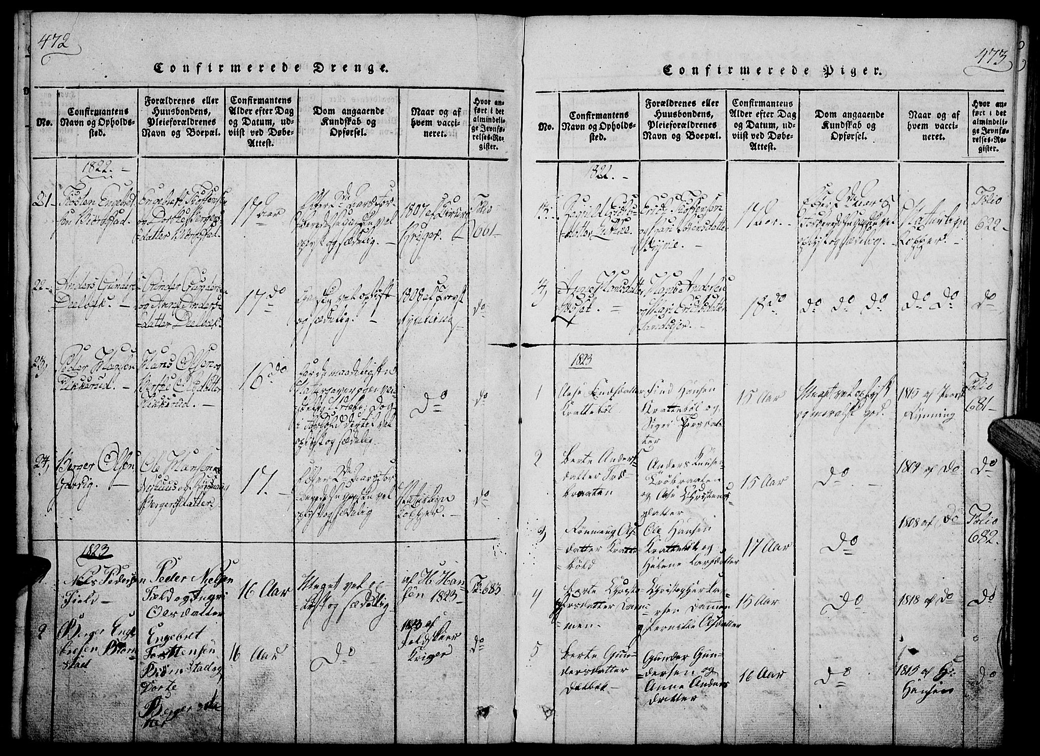 Nord-Odal prestekontor, AV/SAH-PREST-032/H/Ha/Haa/L0001: Parish register (official) no. 1, 1819-1838, p. 472-473