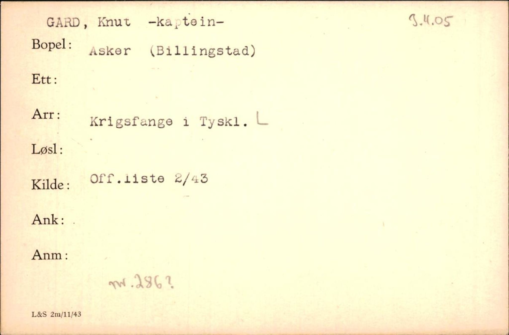 Forsvaret, Forsvarets krigshistoriske avdeling, AV/RA-RAFA-2017/Y/Yf/L0200: II-C-11-2102  -  Norske krigsfanger i Tyskland, 1940-1945, p. 298