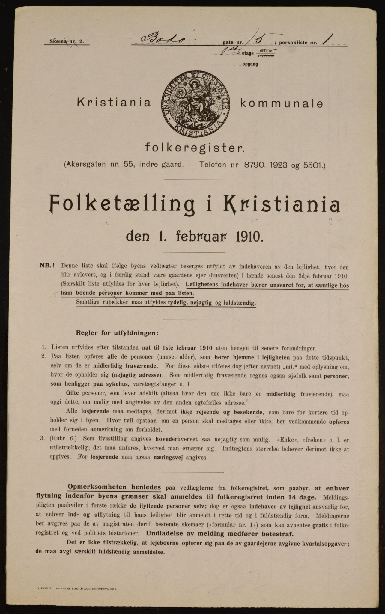 OBA, Municipal Census 1910 for Kristiania, 1910, p. 6561