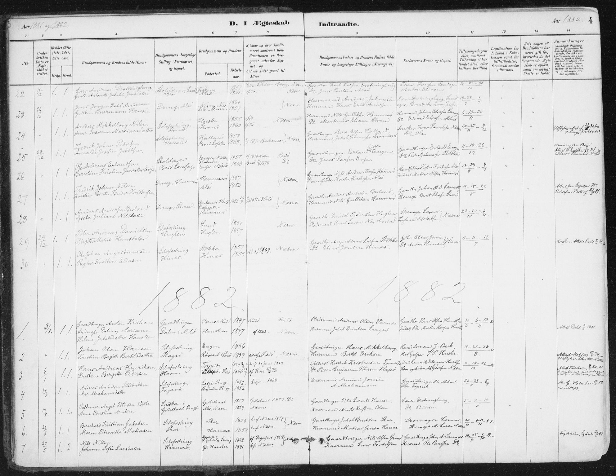 Ministerialprotokoller, klokkerbøker og fødselsregistre - Nordland, AV/SAT-A-1459/838/L0553: Parish register (official) no. 838A11, 1880-1910, p. 4