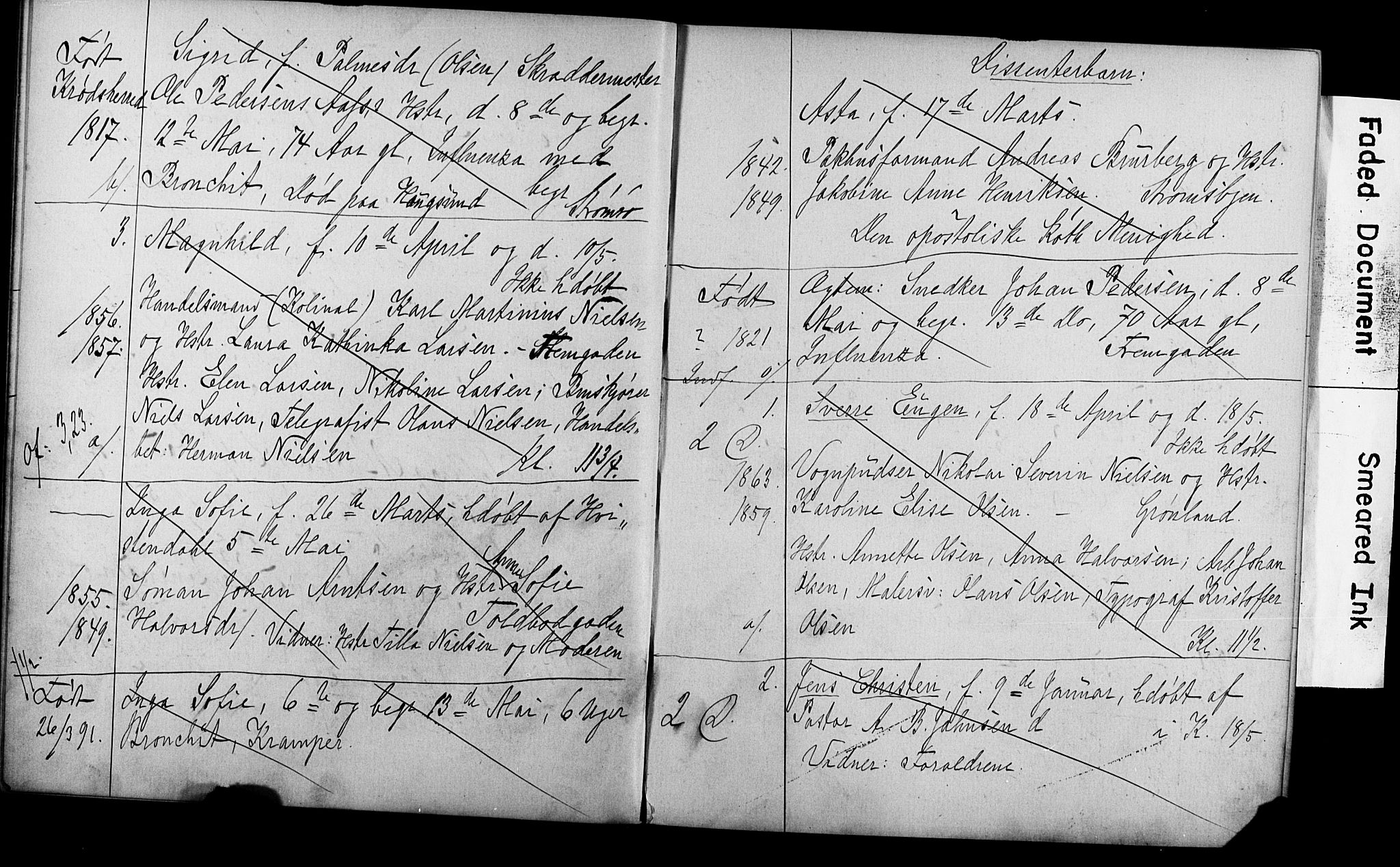 Strømsø kirkebøker, SAKO/A-246/Y/Ya/L0004: Parish register draft no. I 4, 1891-1897