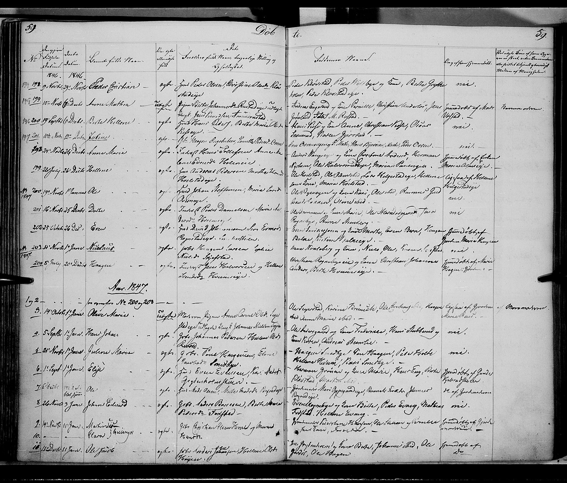 Østre Toten prestekontor, SAH/PREST-104/H/Ha/Haa/L0002: Parish register (official) no. 2, 1840-1847, p. 59