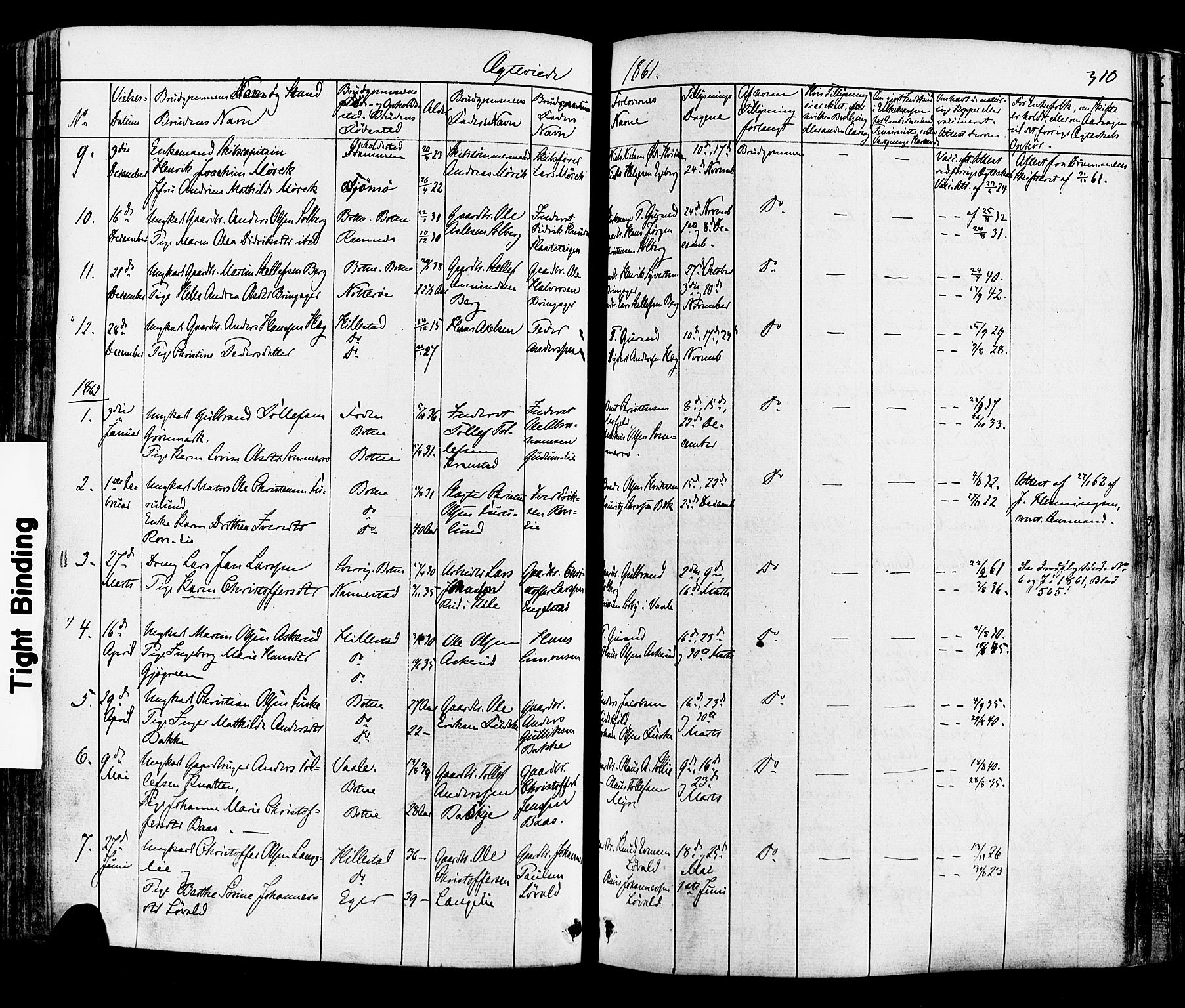 Botne kirkebøker, AV/SAKO-A-340/F/Fa/L0006: Parish register (official) no. I 6, 1836-1877, p. 310