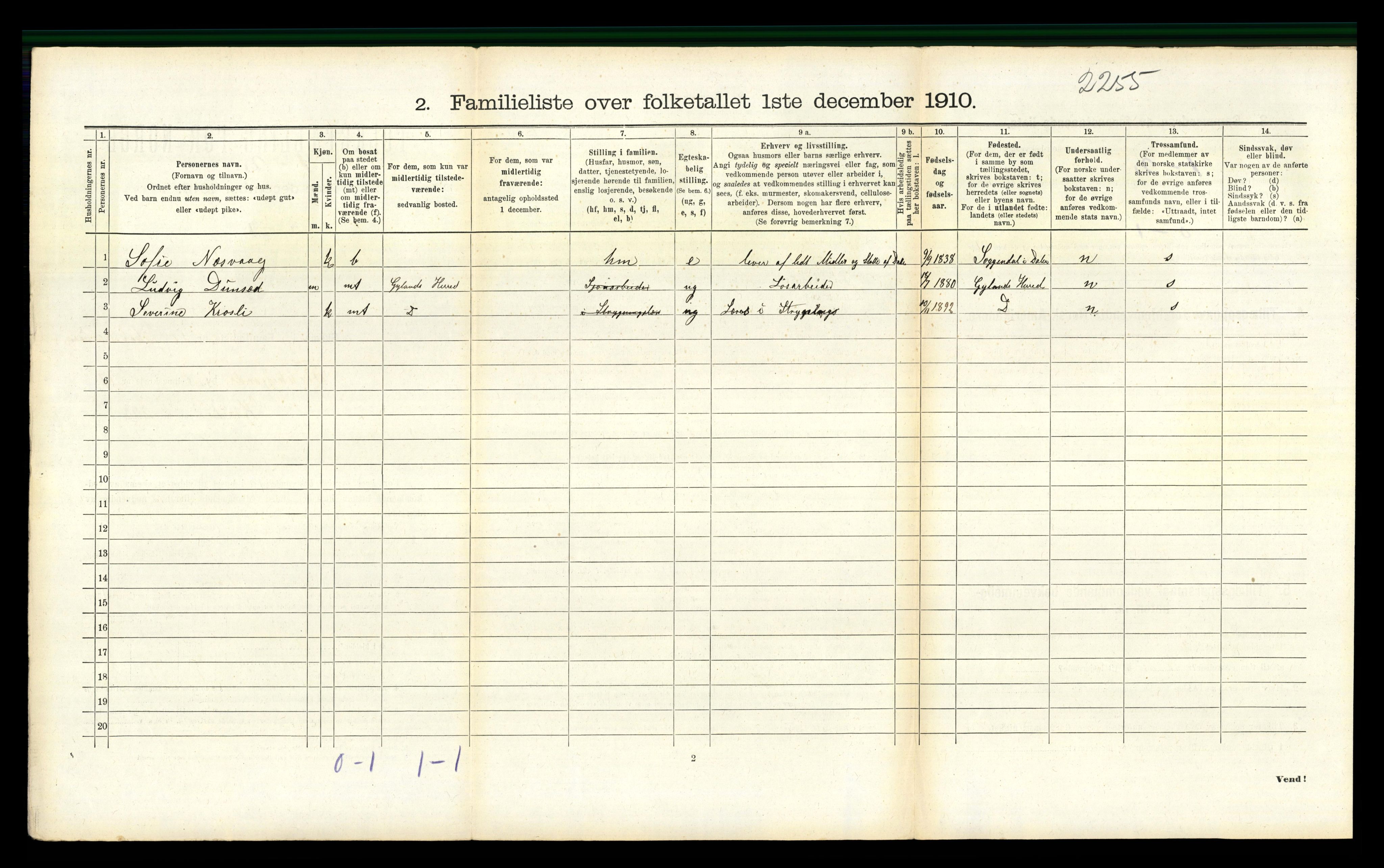 RA, 1910 census for Flekkefjord, 1910, p. 1493