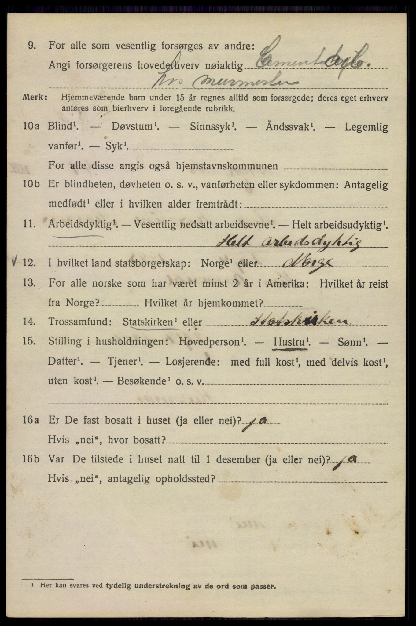 SAO, 1920 census for Kristiania, 1920, p. 544520