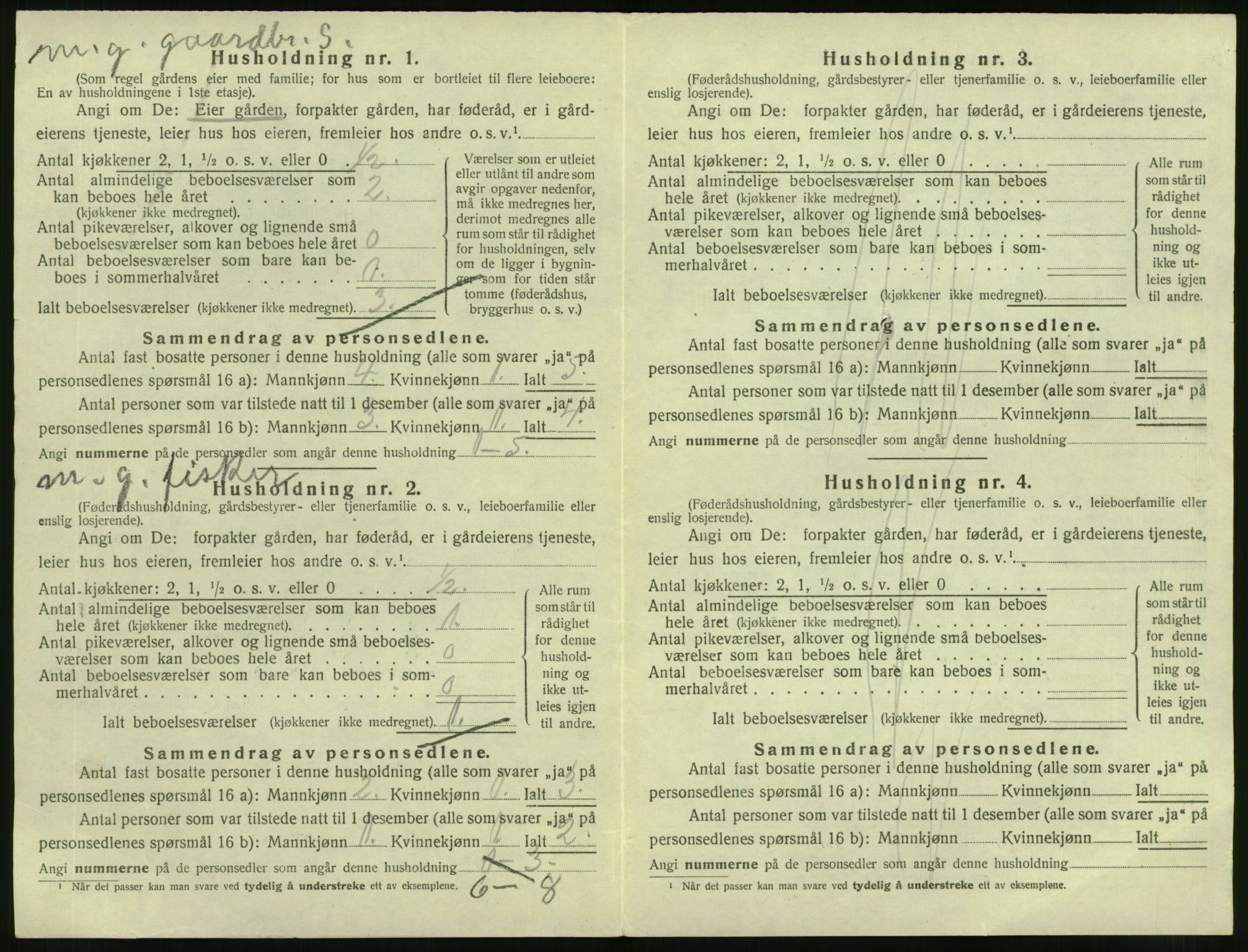 SAT, 1920 census for Vanylven, 1920, p. 90