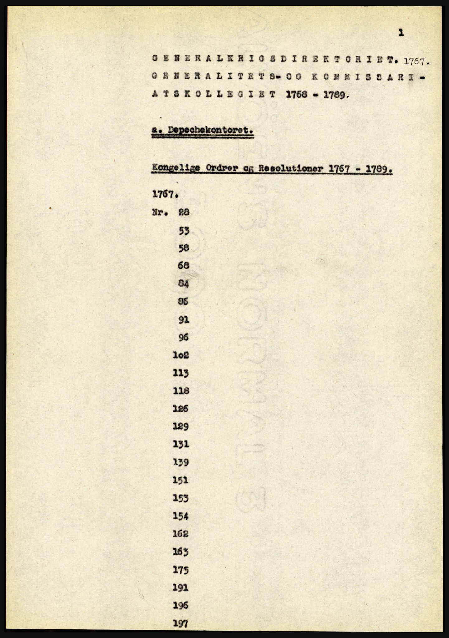 Riksarkivet, Seksjon for eldre arkiv og spesialsamlinger, AV/RA-EA-6797/H/Ha, 1953, p. 1