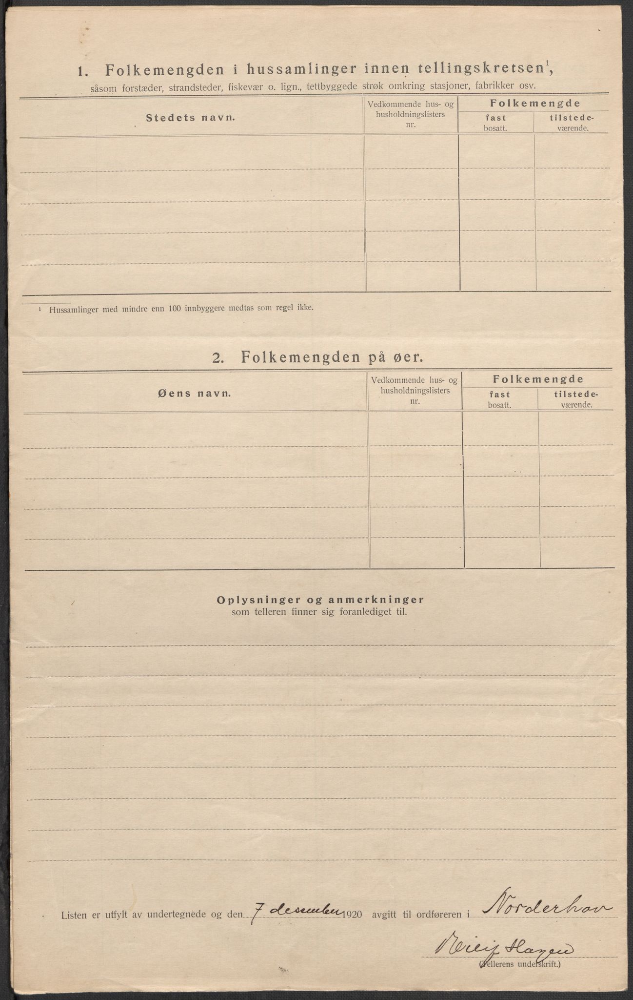 SAKO, 1920 census for Norderhov, 1920, p. 78