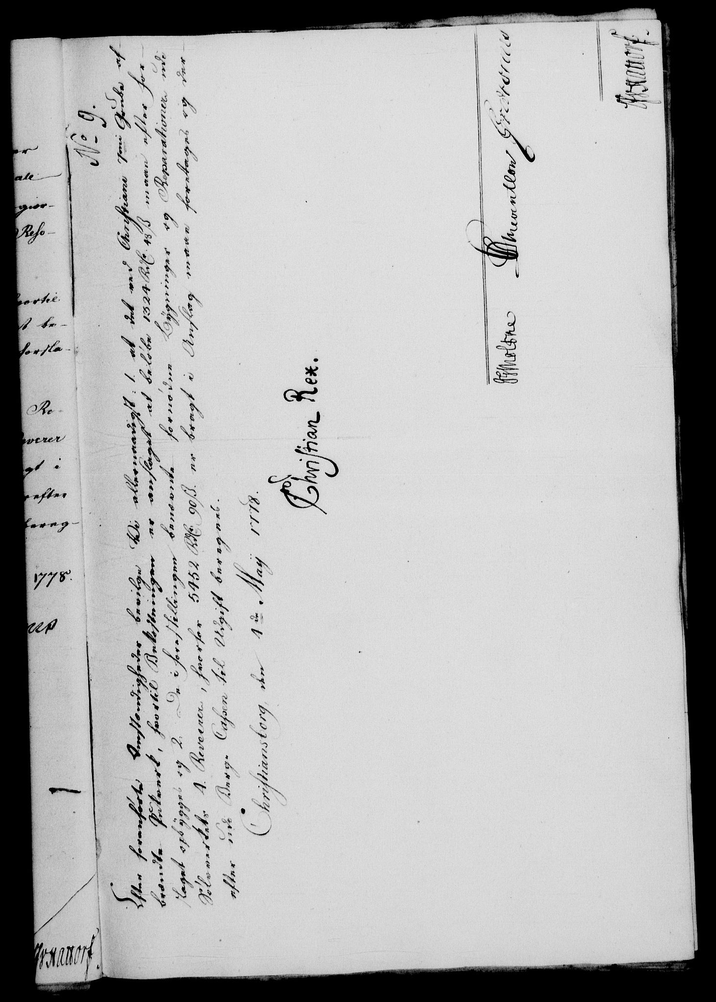 Rentekammeret, Renteskriverkontorene, AV/RA-EA-3115/M/Mf/Mfa/L0002: Resolusjonsprotokoll med register (merket RK 54.2), 1778-1780