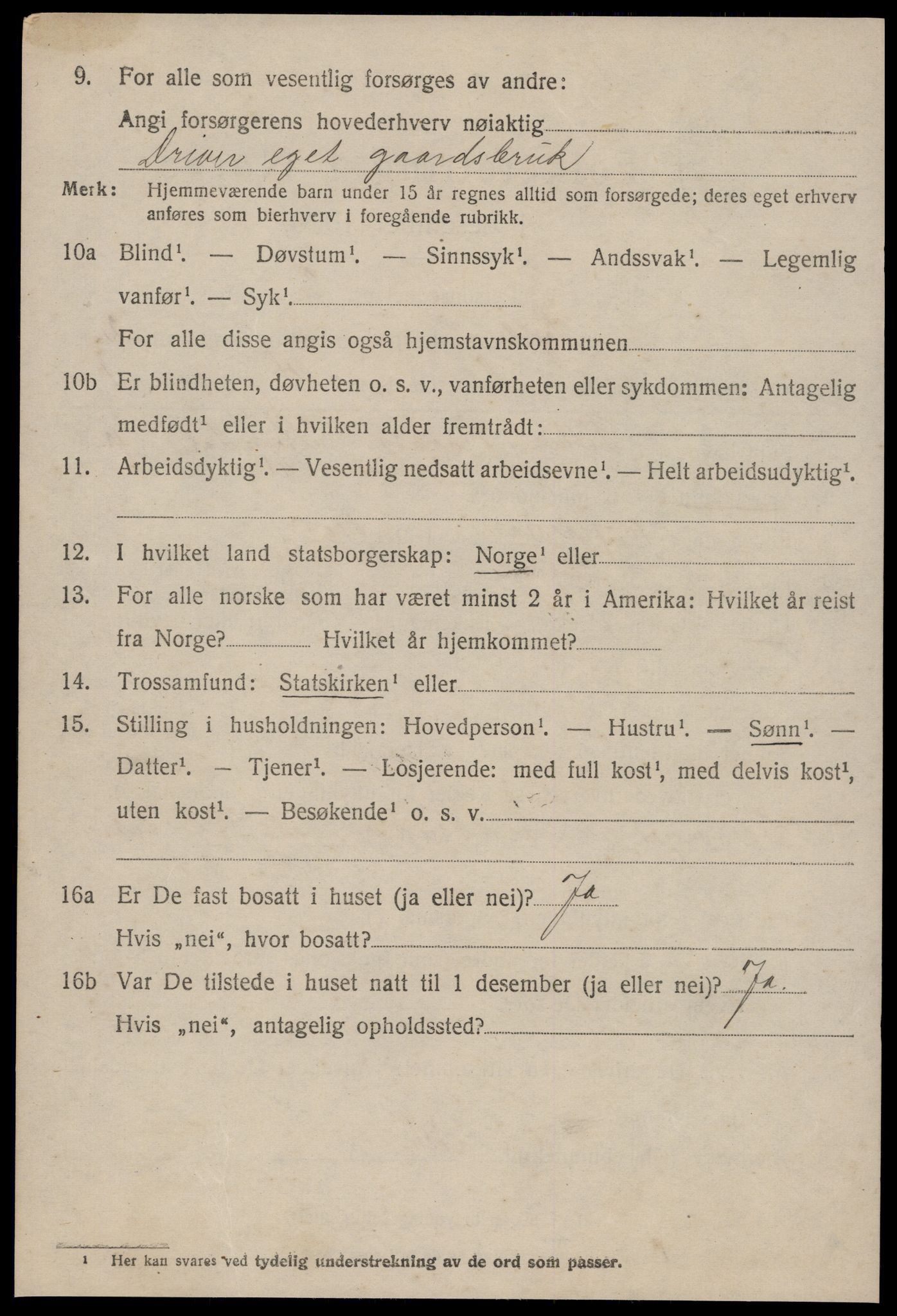 SAT, 1920 census for Sylte, 1920, p. 1186