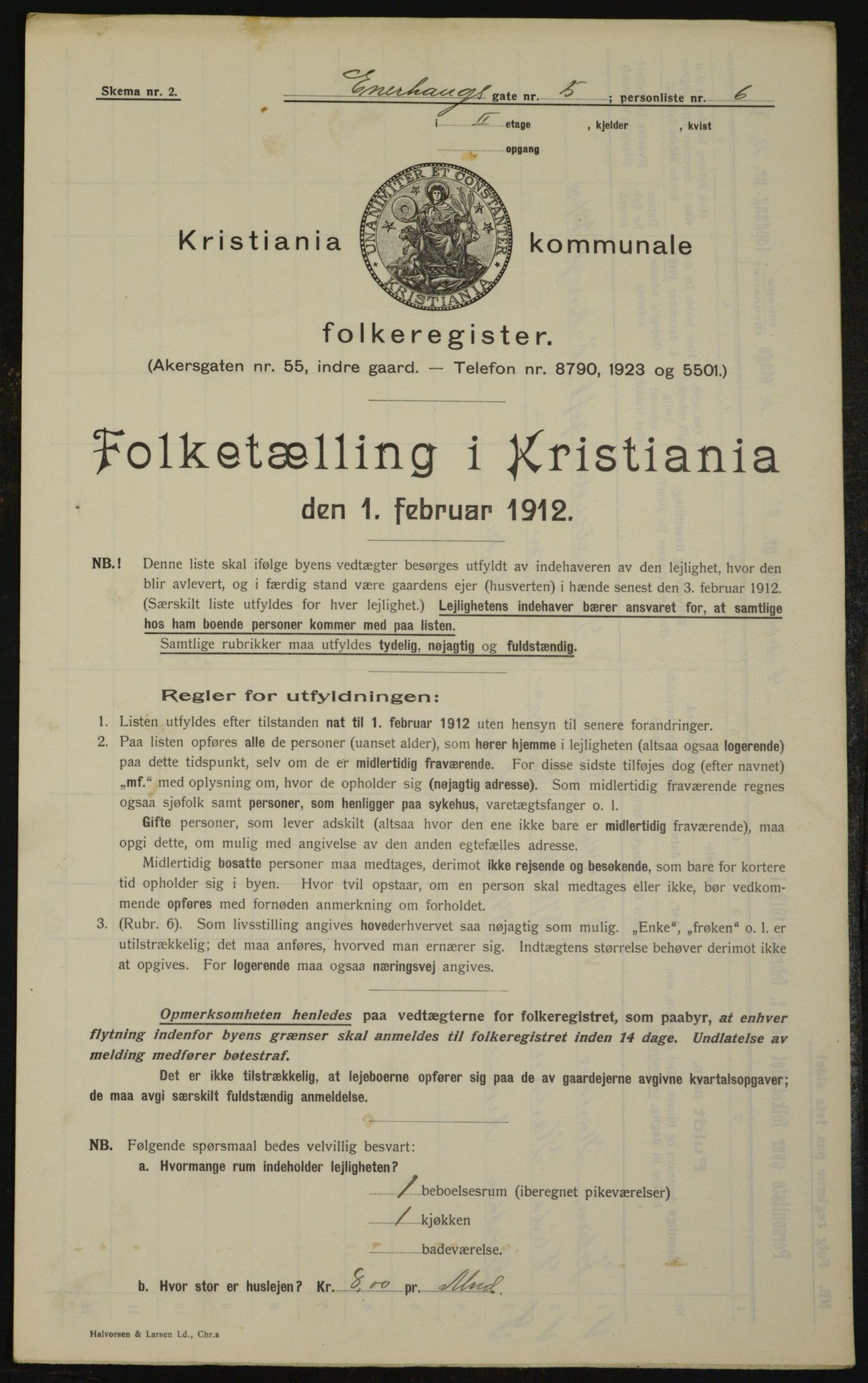 OBA, Municipal Census 1912 for Kristiania, 1912, p. 21473