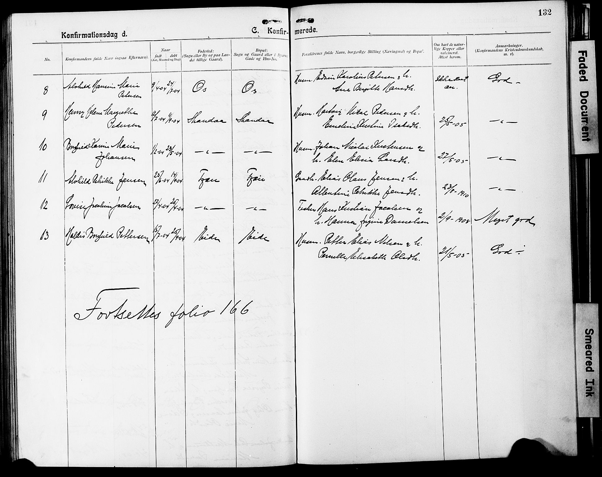 Ministerialprotokoller, klokkerbøker og fødselsregistre - Nordland, SAT/A-1459/803/L0077: Parish register (copy) no. 803C04, 1897-1930, p. 132