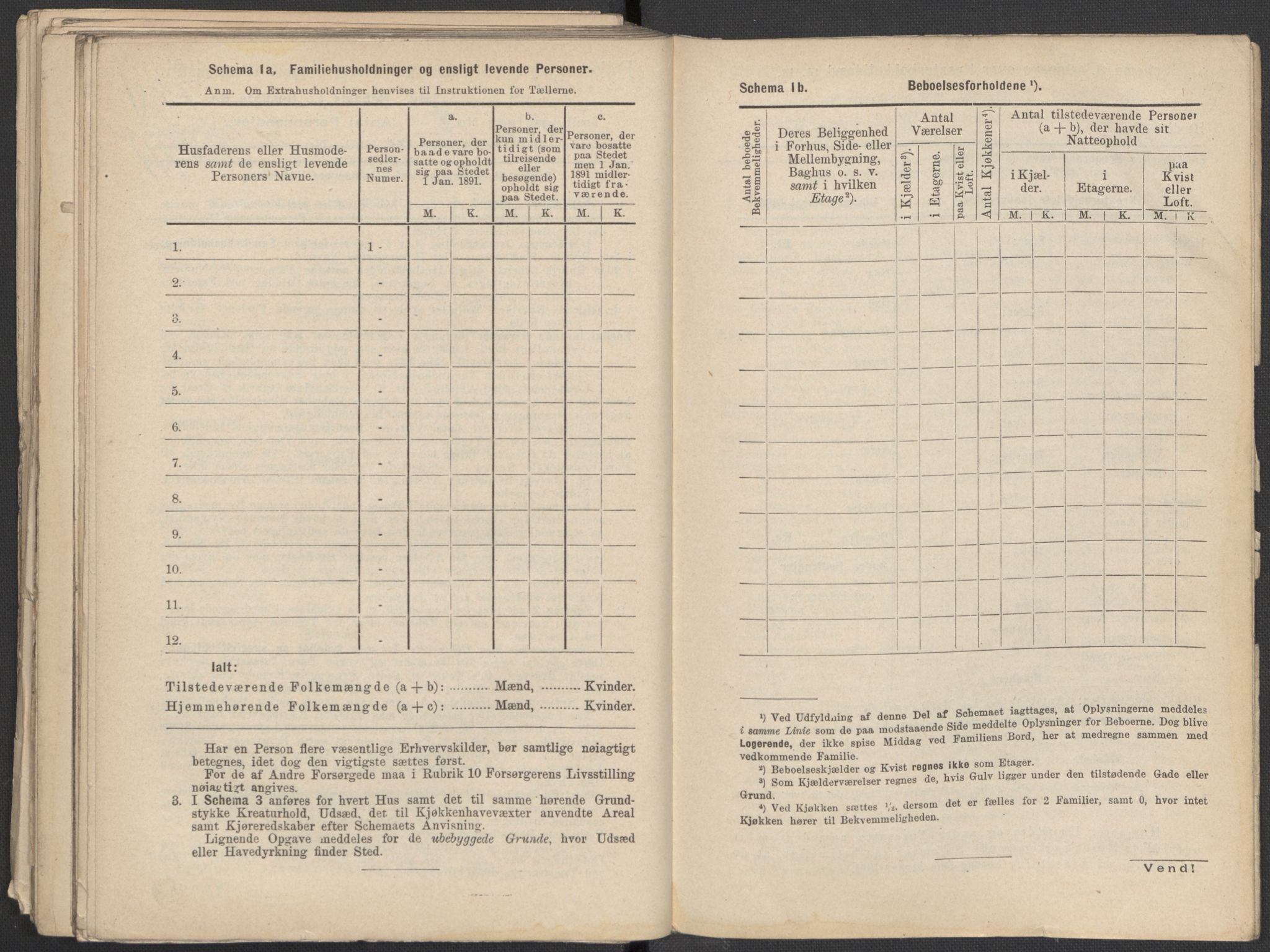 RA, 1891 Census for 1301 Bergen, 1891, p. 1485