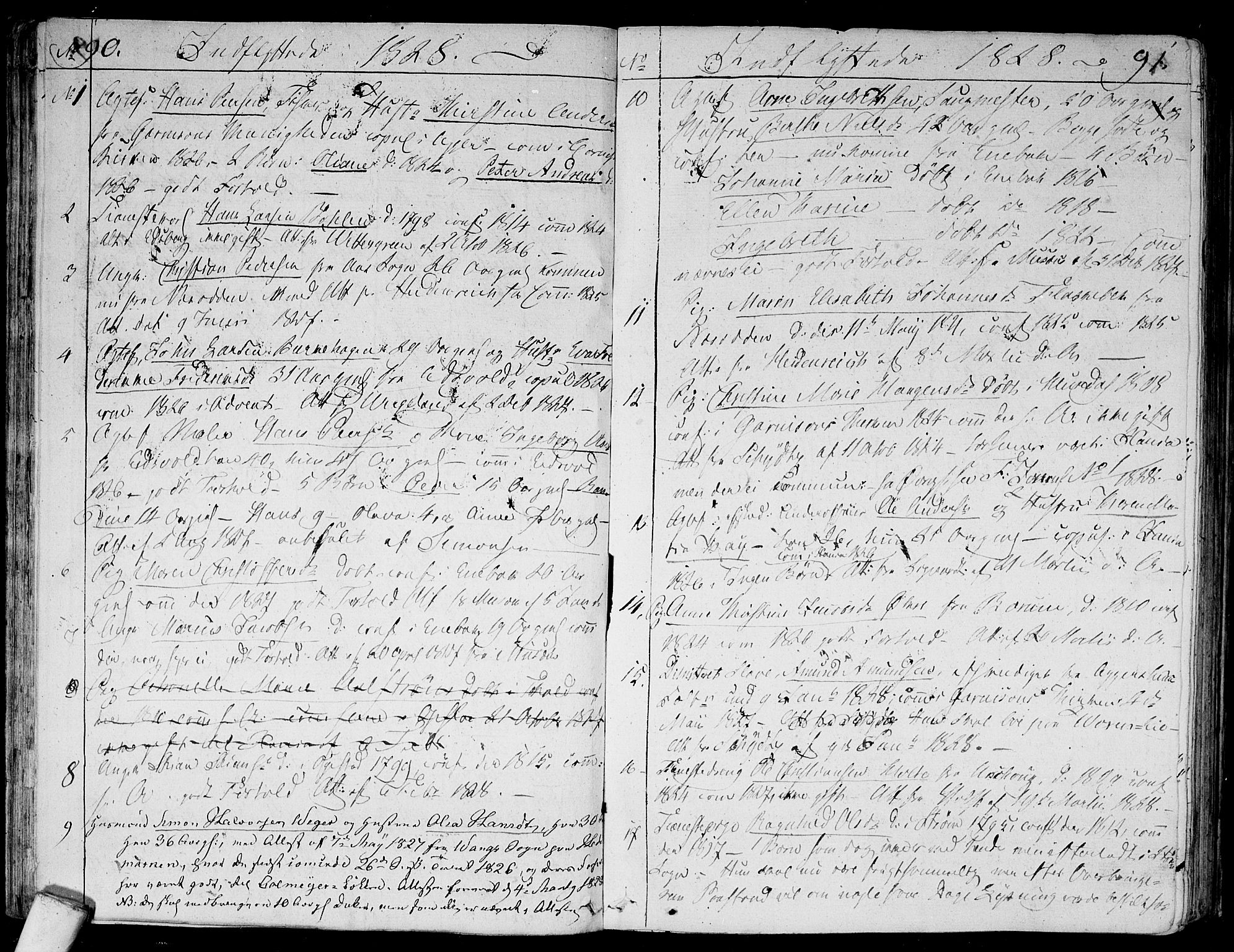 Aker prestekontor kirkebøker, SAO/A-10861/F/L0014b: Parish register (official) no. 14B, 1820-1834, p. 90-91