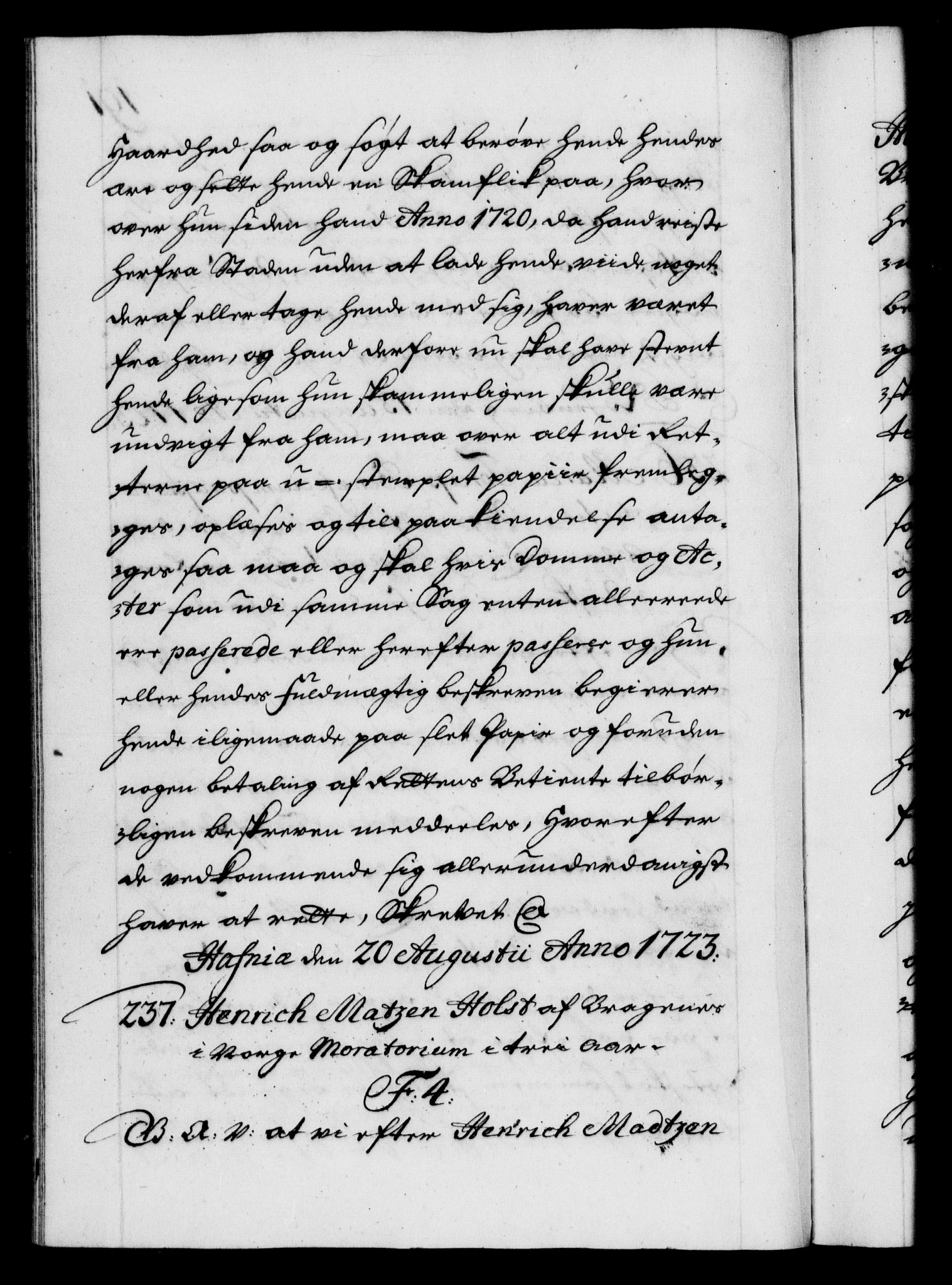 Danske Kanselli 1572-1799, AV/RA-EA-3023/F/Fc/Fca/Fcaa/L0024: Norske registre, 1723-1725, p. 191b