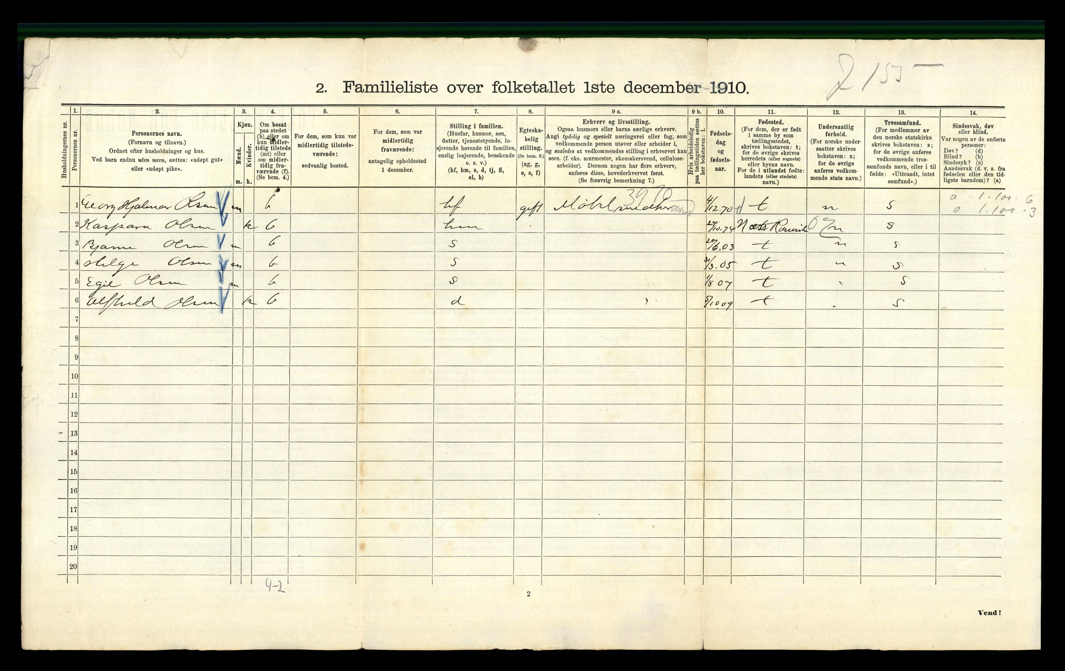 RA, 1910 census for Kristiania, 1910, p. 23328