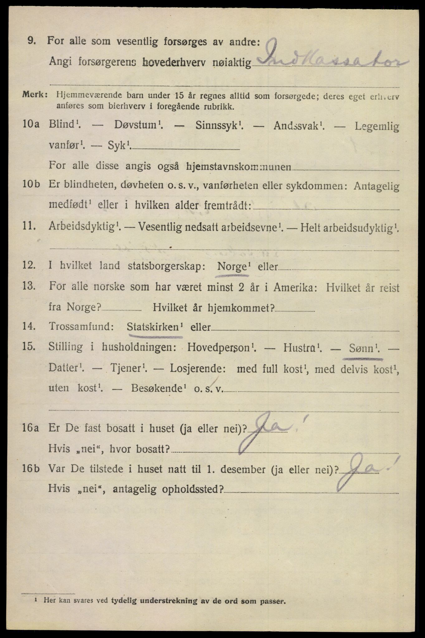 SAKO, 1920 census for Sem, 1920, p. 12958