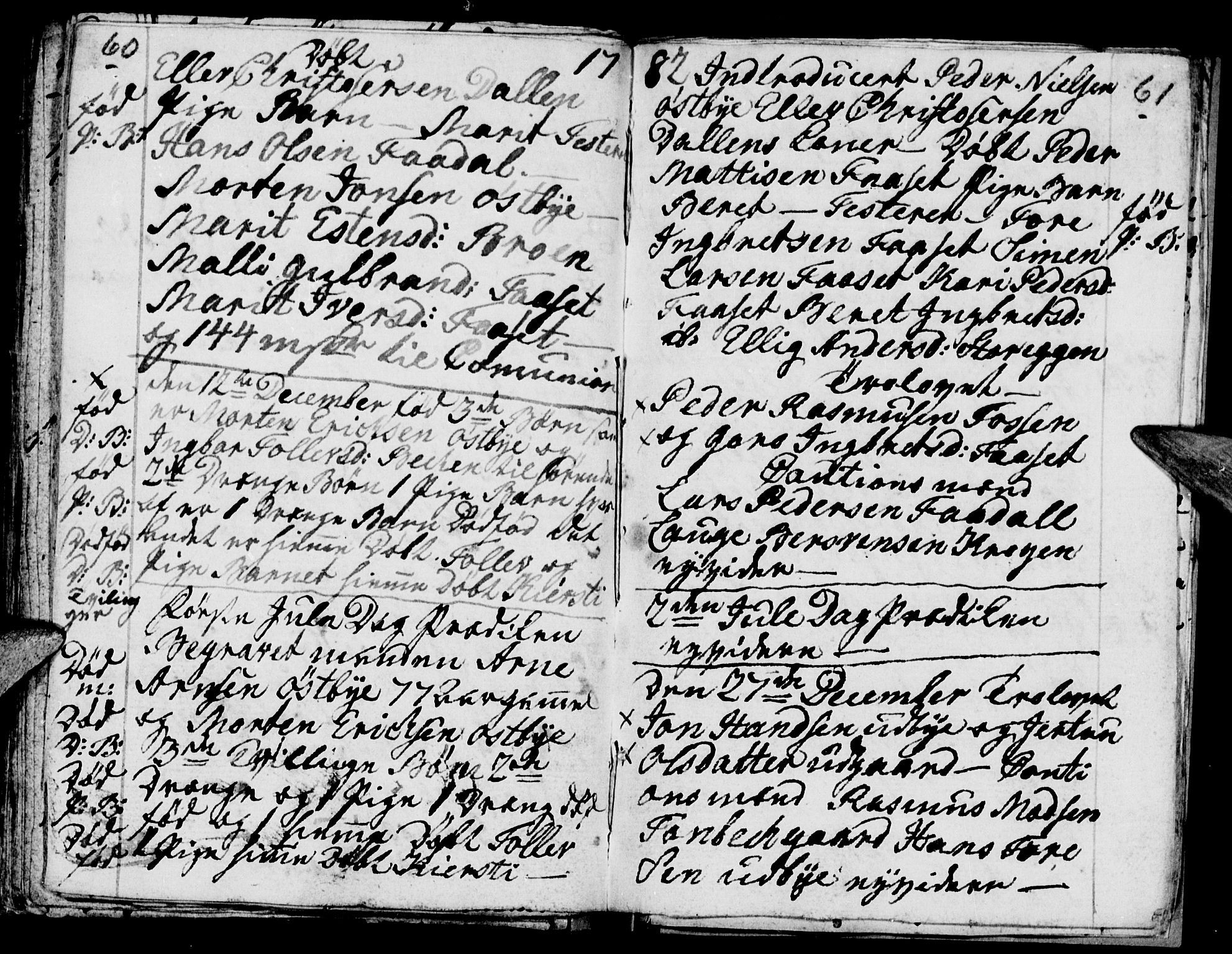 Tynset prestekontor, SAH/PREST-058/H/Ha/Haa/L0012: Parish register (official) no. 12, 1780-1784, p. 60-61