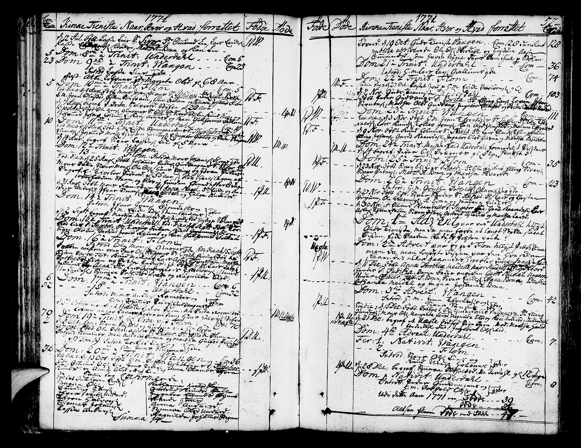 Aurland sokneprestembete, AV/SAB-A-99937/H/Ha/Haa/L0004: Parish register (official) no. A 4, 1756-1801, p. 52