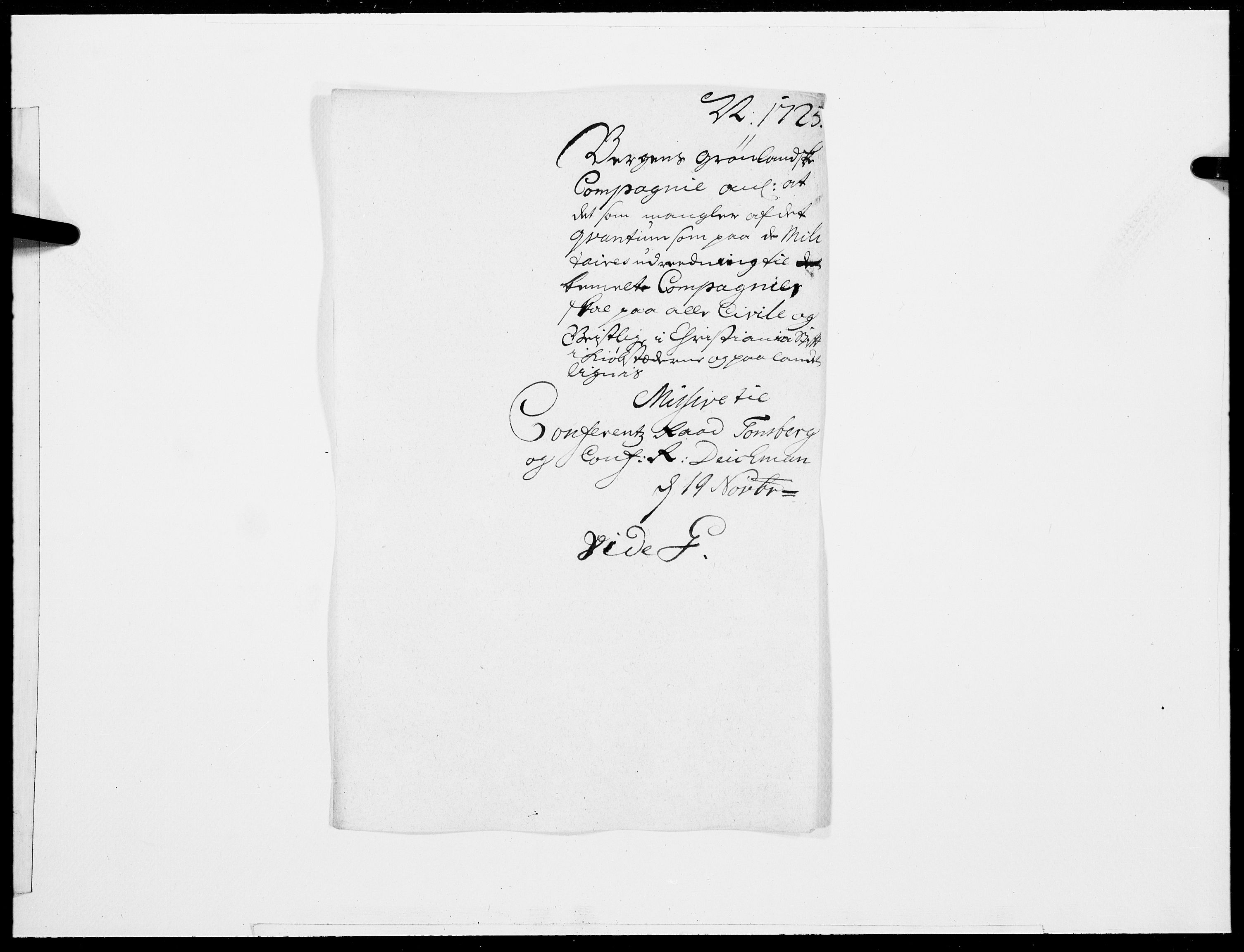 Danske Kanselli 1572-1799, AV/RA-EA-3023/F/Fc/Fcc/Fcca/L0097: Norske innlegg 1572-1799, 1725, p. 294