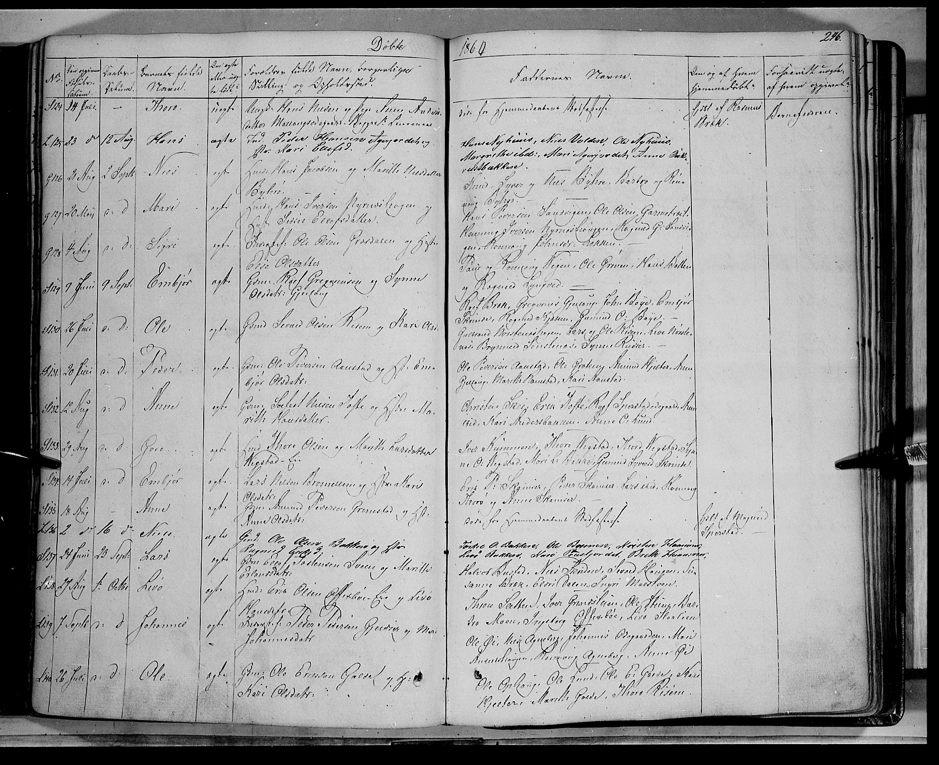 Lom prestekontor, AV/SAH-PREST-070/K/L0006: Parish register (official) no. 6A, 1837-1863, p. 246