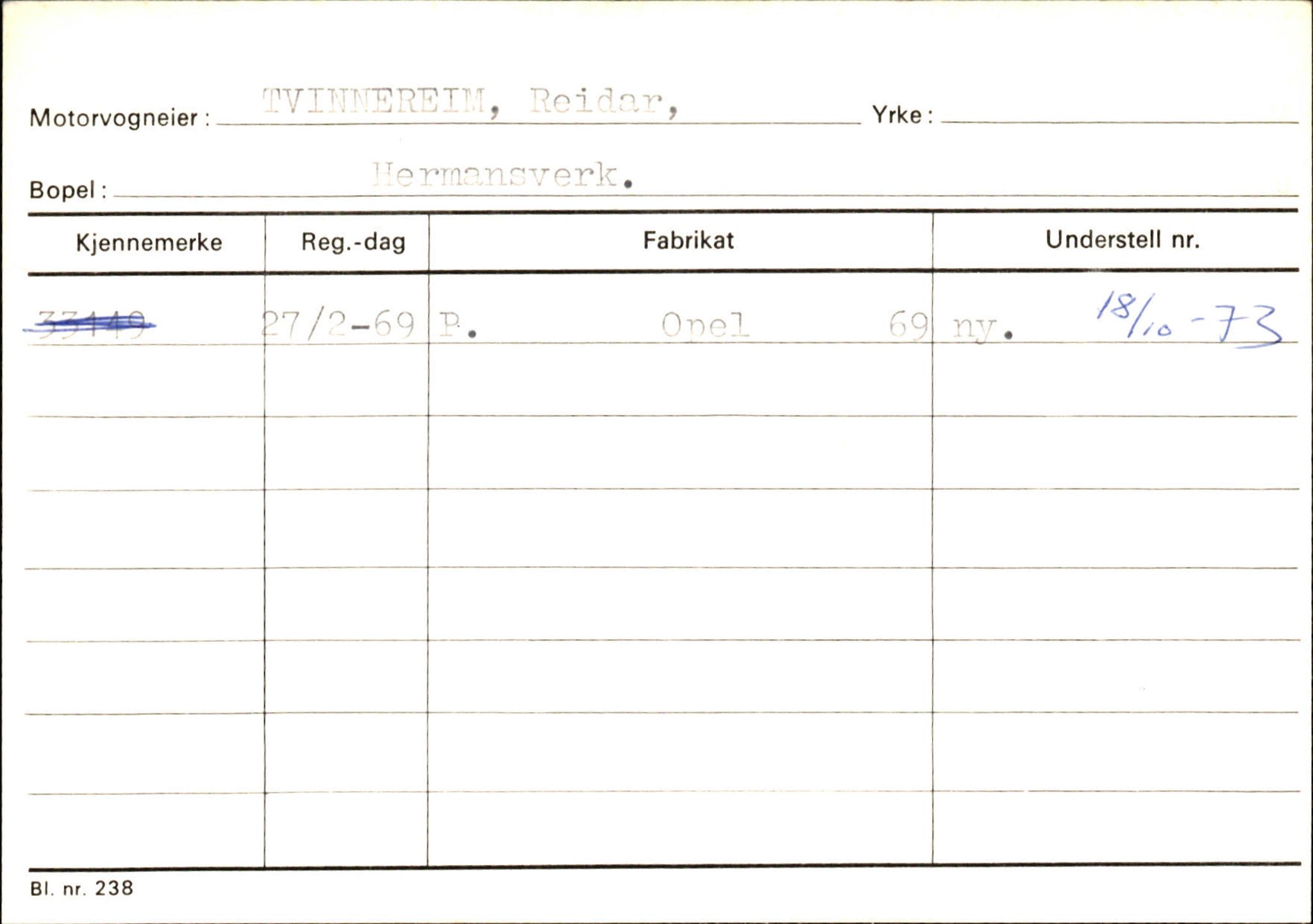 Statens vegvesen, Sogn og Fjordane vegkontor, AV/SAB-A-5301/4/F/L0126: Eigarregister Fjaler M-Å. Leikanger A-Å, 1945-1975, p. 2365