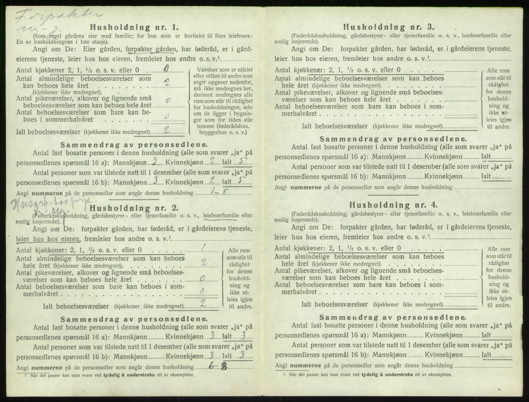 SAB, 1920 census for Sogndal, 1920, p. 1134