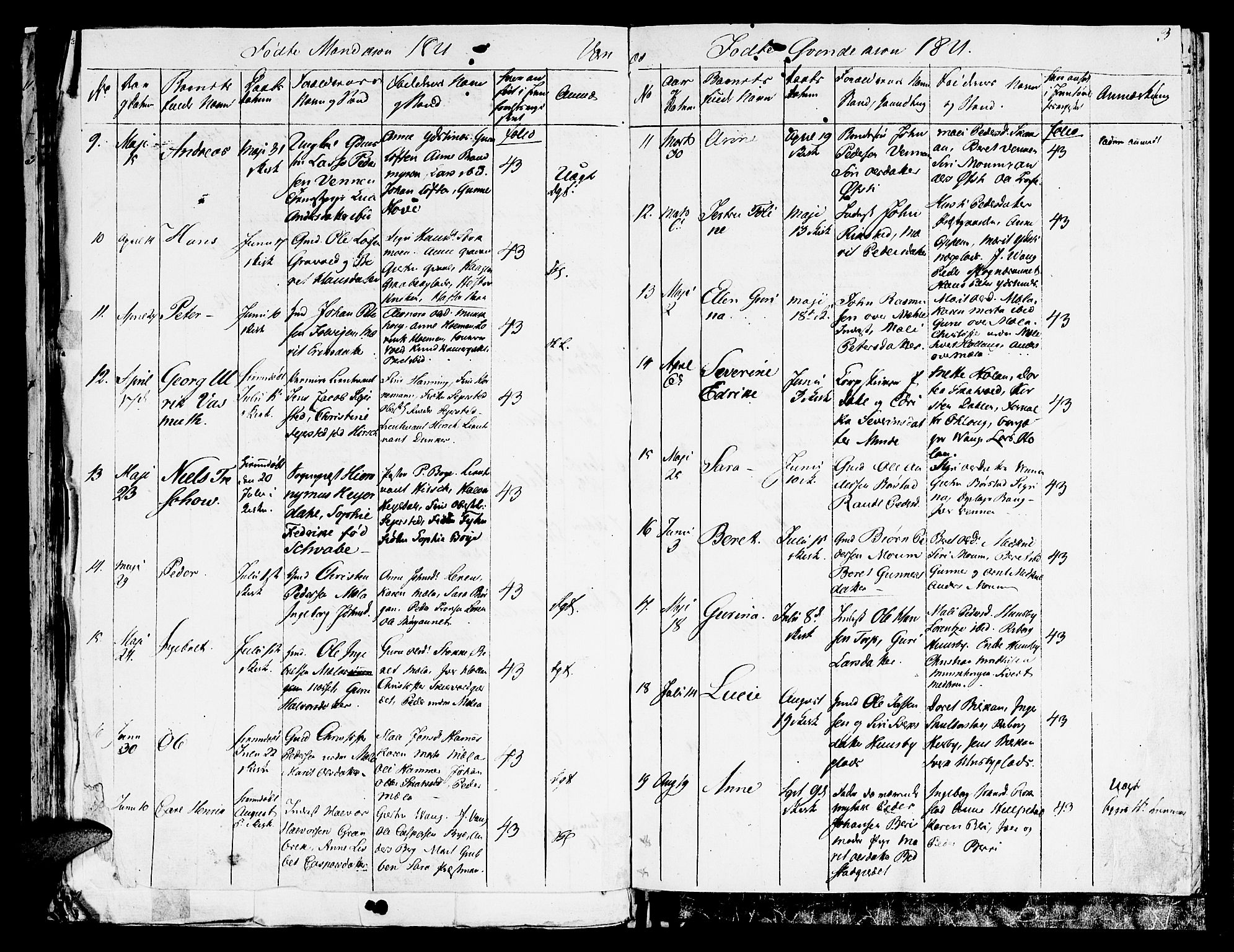 Ministerialprotokoller, klokkerbøker og fødselsregistre - Nord-Trøndelag, SAT/A-1458/709/L0061: Parish register (official) no. 709A09 /1, 1820-1821, p. 3