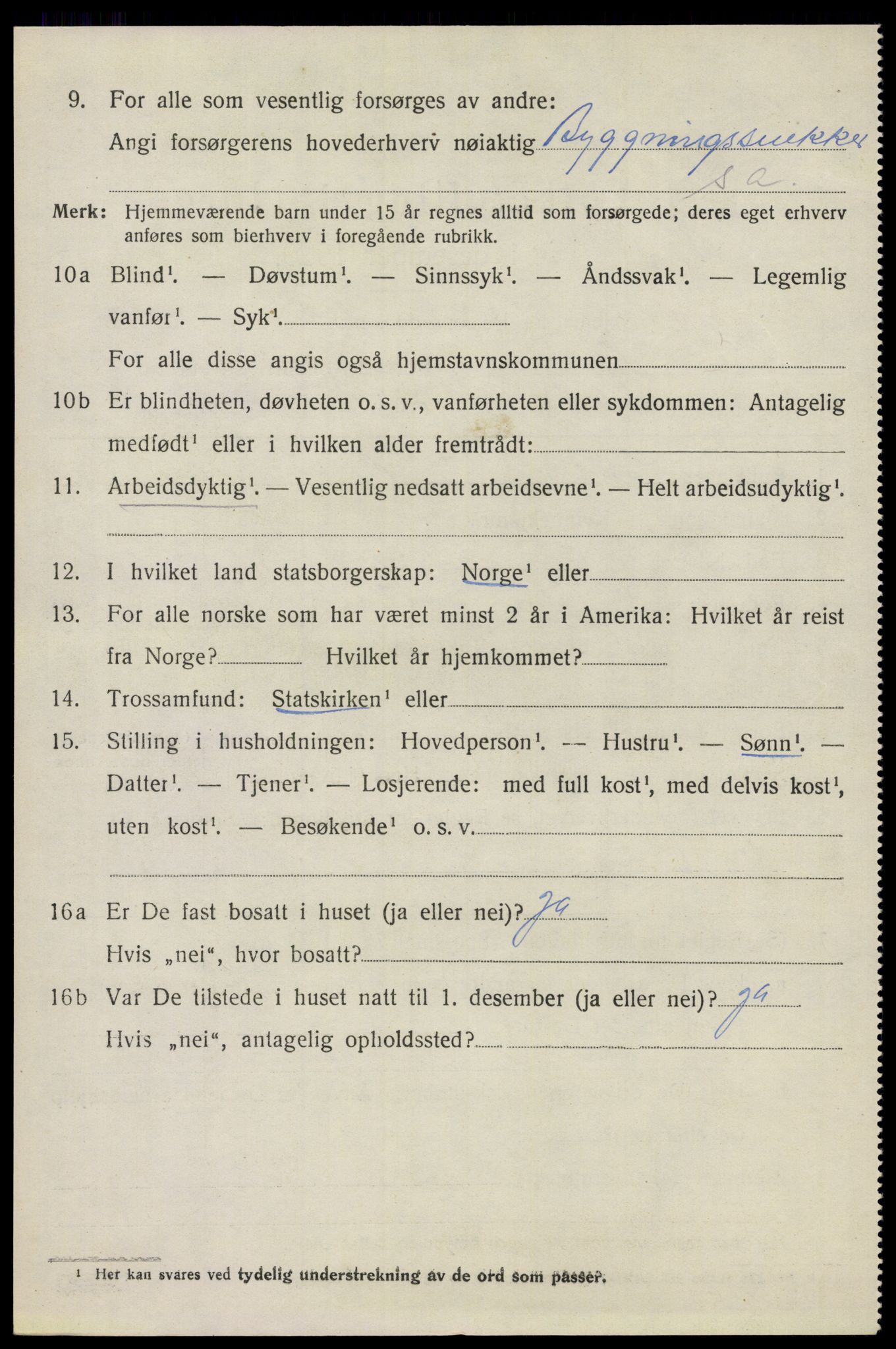 SAO, 1920 census for Våler, 1920, p. 2823