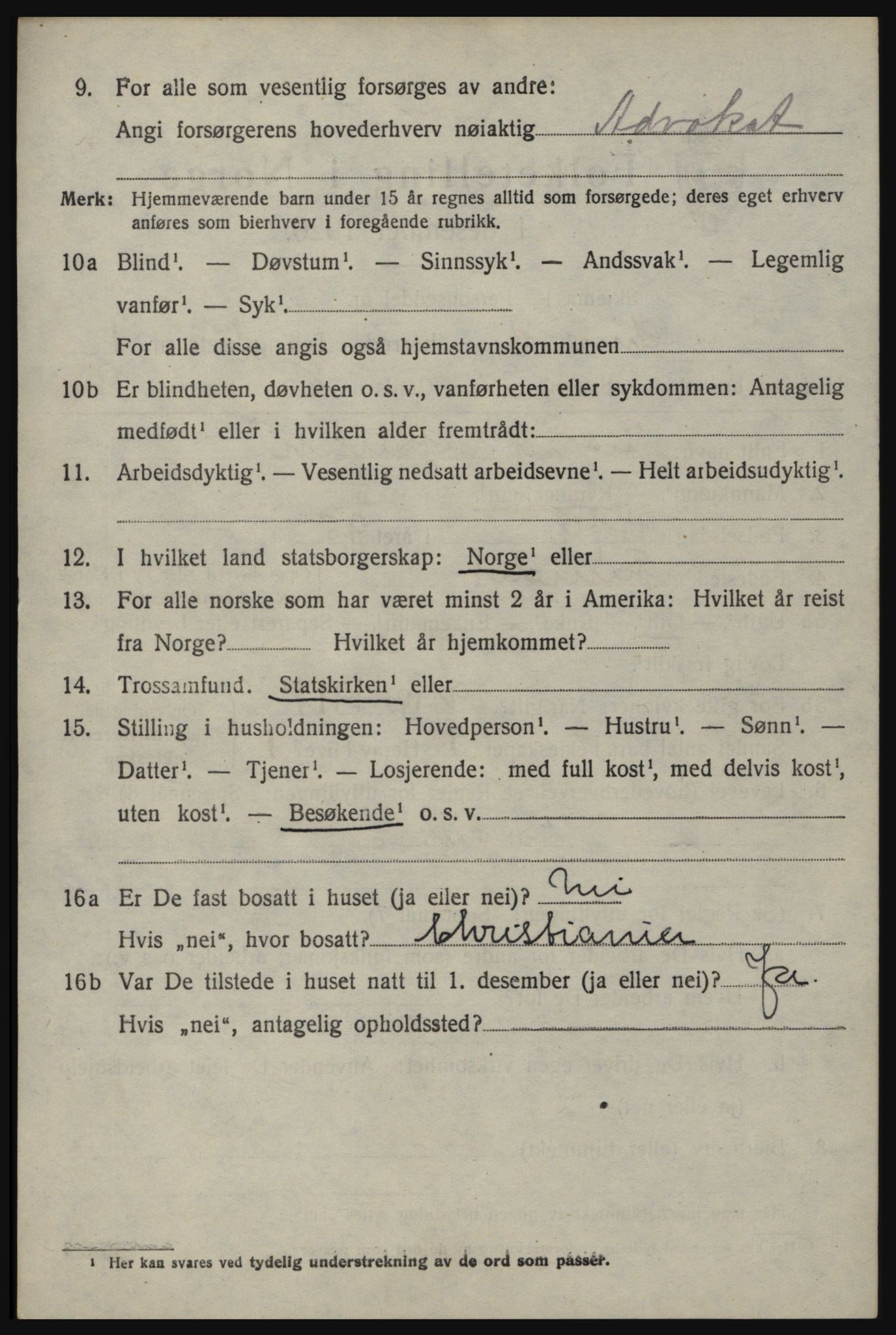 SAO, 1920 census for Øymark, 1920, p. 1182