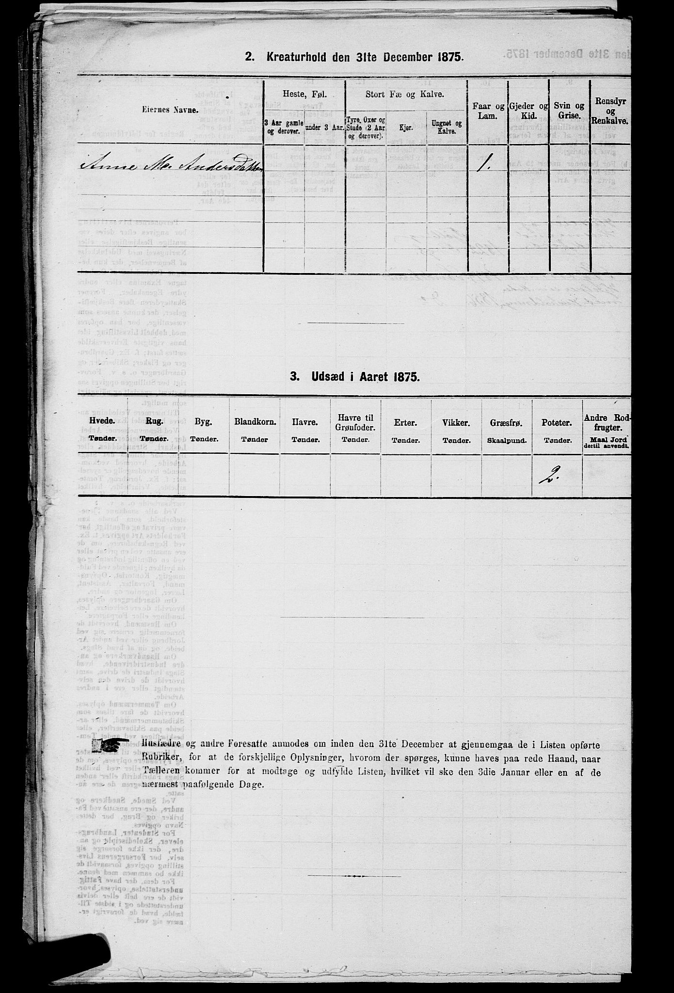 SAKO, 1875 census for 0724L Sandeherred/Sandeherred, 1875, p. 915